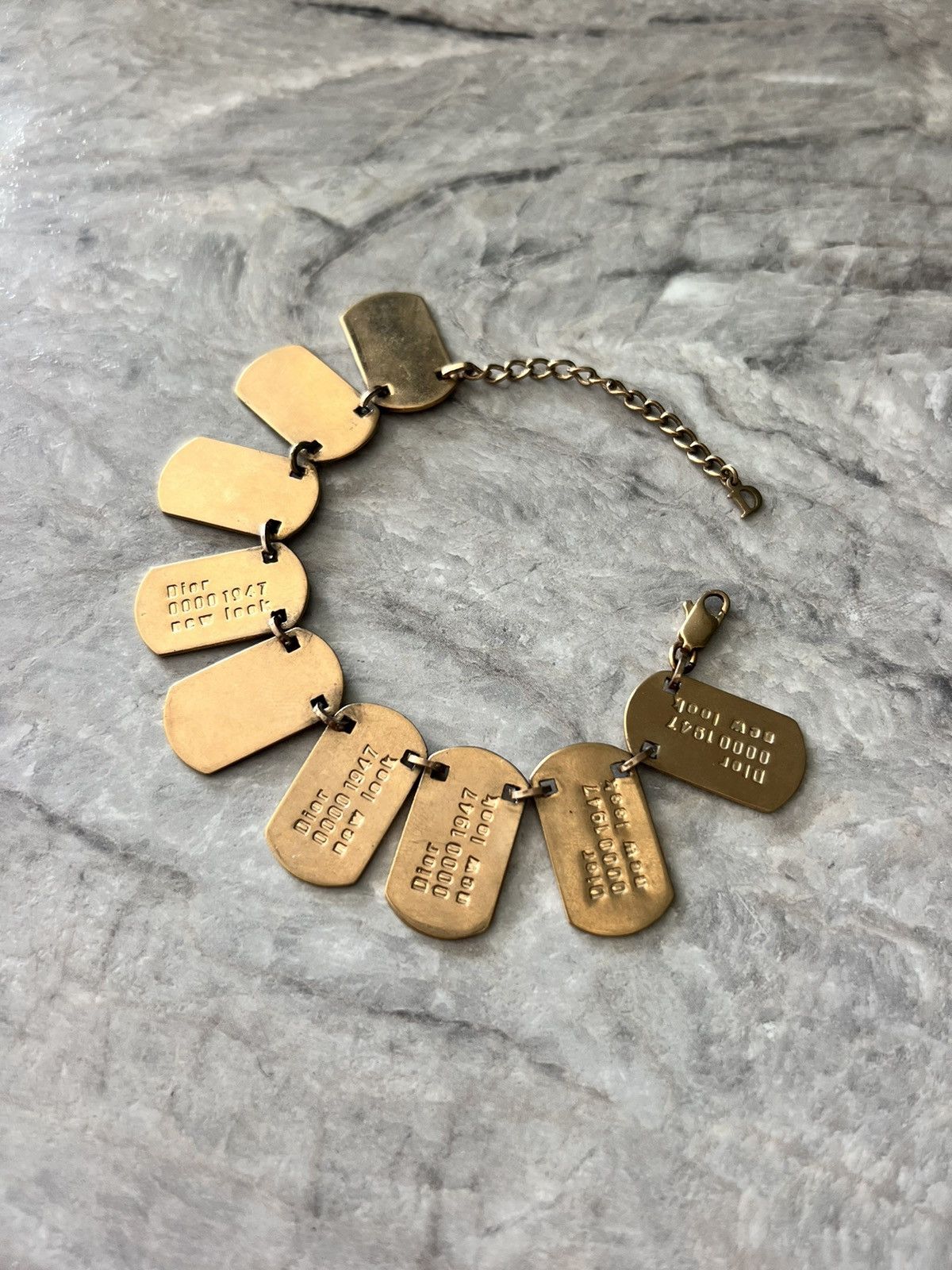 Christian Dior tag bracelet