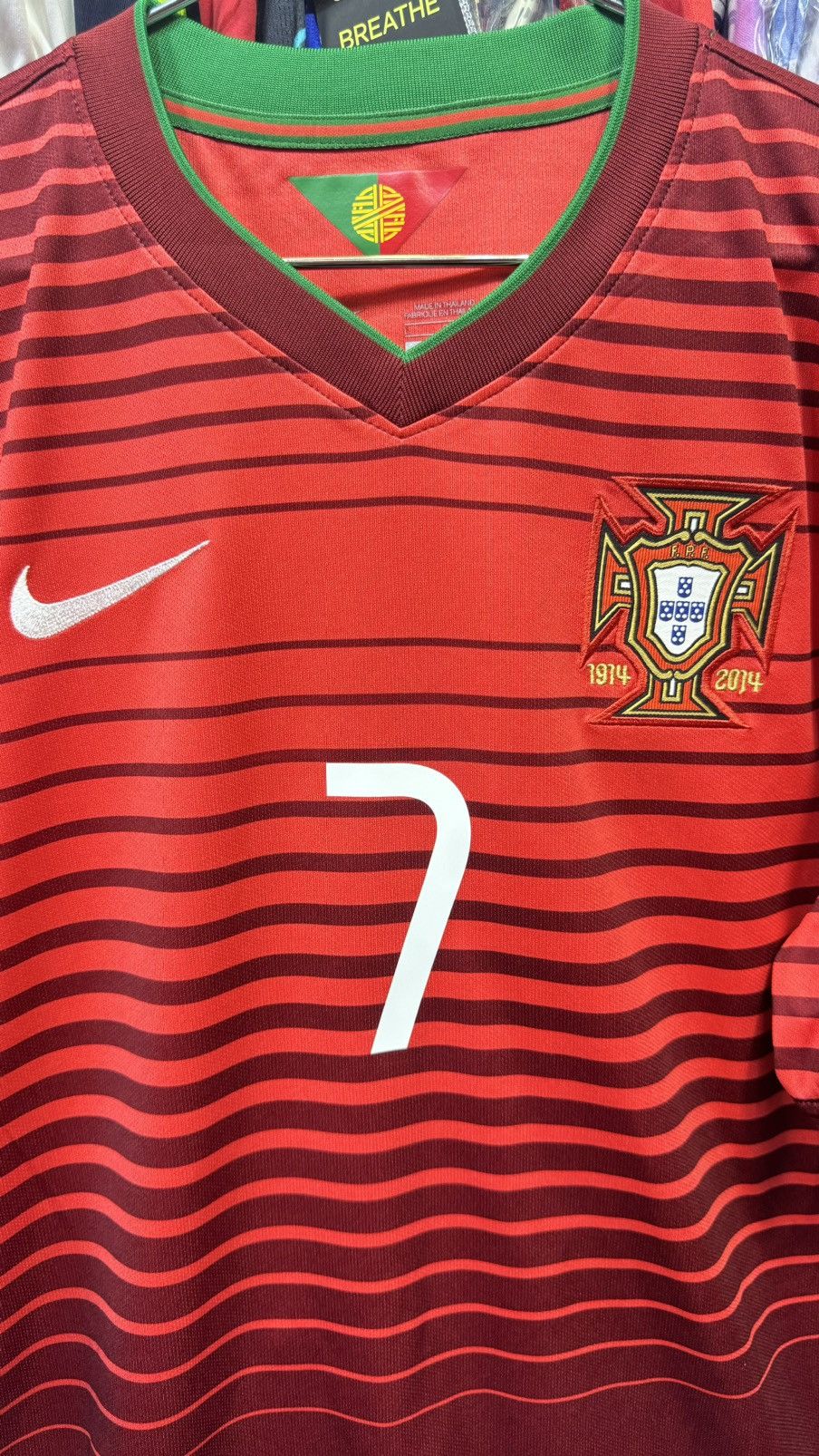 Nike Portugal World Cup 2014 home shirt #7 Ronaldo Size US L / EU 52-54 / 3 - 3 Thumbnail
