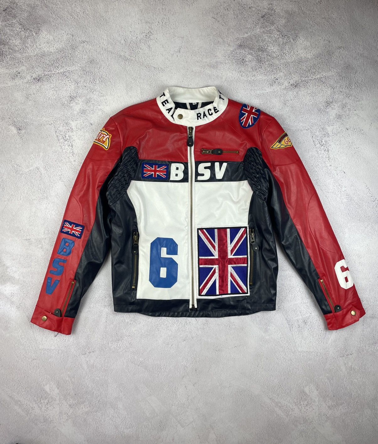 NASCAR × Vintage Vintage BSV England Motor Racing Team Jacket Size 46 Size US S / EU 44-46 / 1 - 1 Thumbnail