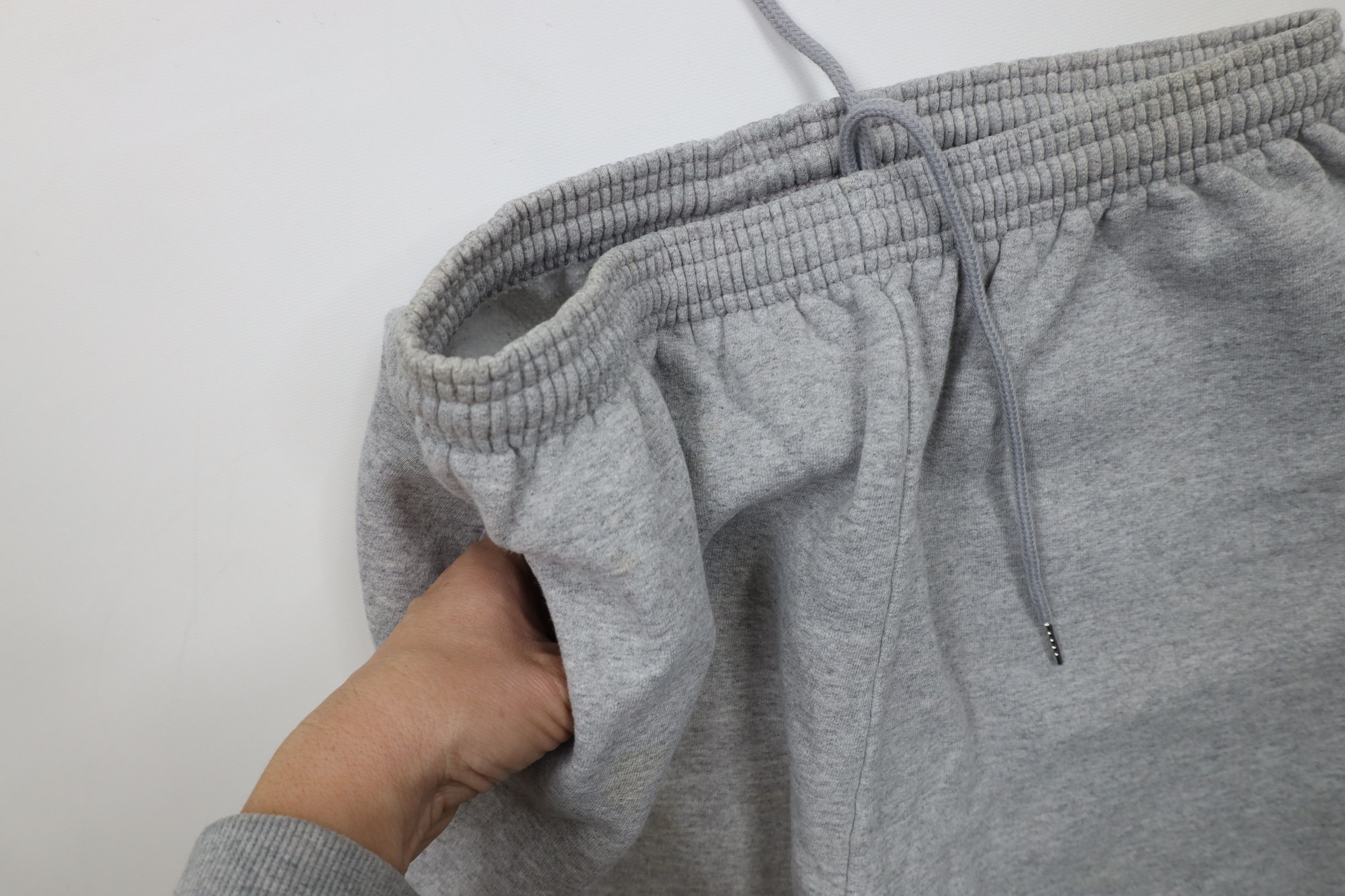 Starter × Vintage Vintage 90s Starter Blank Cuffed Sweatpants Joggers Gray Size US 34 / EU 50 - 9 Thumbnail