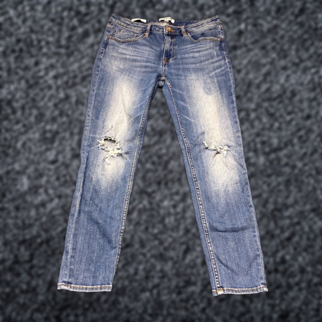 Vintage Vigoss Jagger Skinny Jeans Women 29 Blue Denim Stretch Distressed Casual Outdoor Jeans Women 29 Blue Denim Stretch Distressed Casual Outdoor Size 29" - 1 Thumbnail