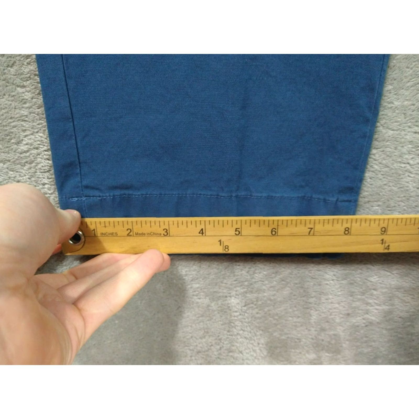 Brooks Brothers Brooks Brothers Pants Mens 36x32 Chino Flat Front Regular Blue 100% Cotton Spandex Stretch Pocket Straight 34 Size US 36 / EU 52 - 6 Thumbnail