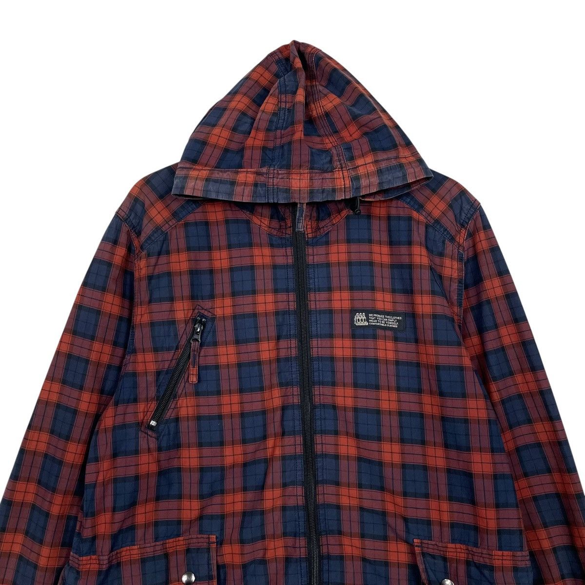 Japanese Brand Japanese Brand Sunny Clouds Hooded Tartan Jacket Size US M / EU 48-50 / 2 - 2 Thumbnail