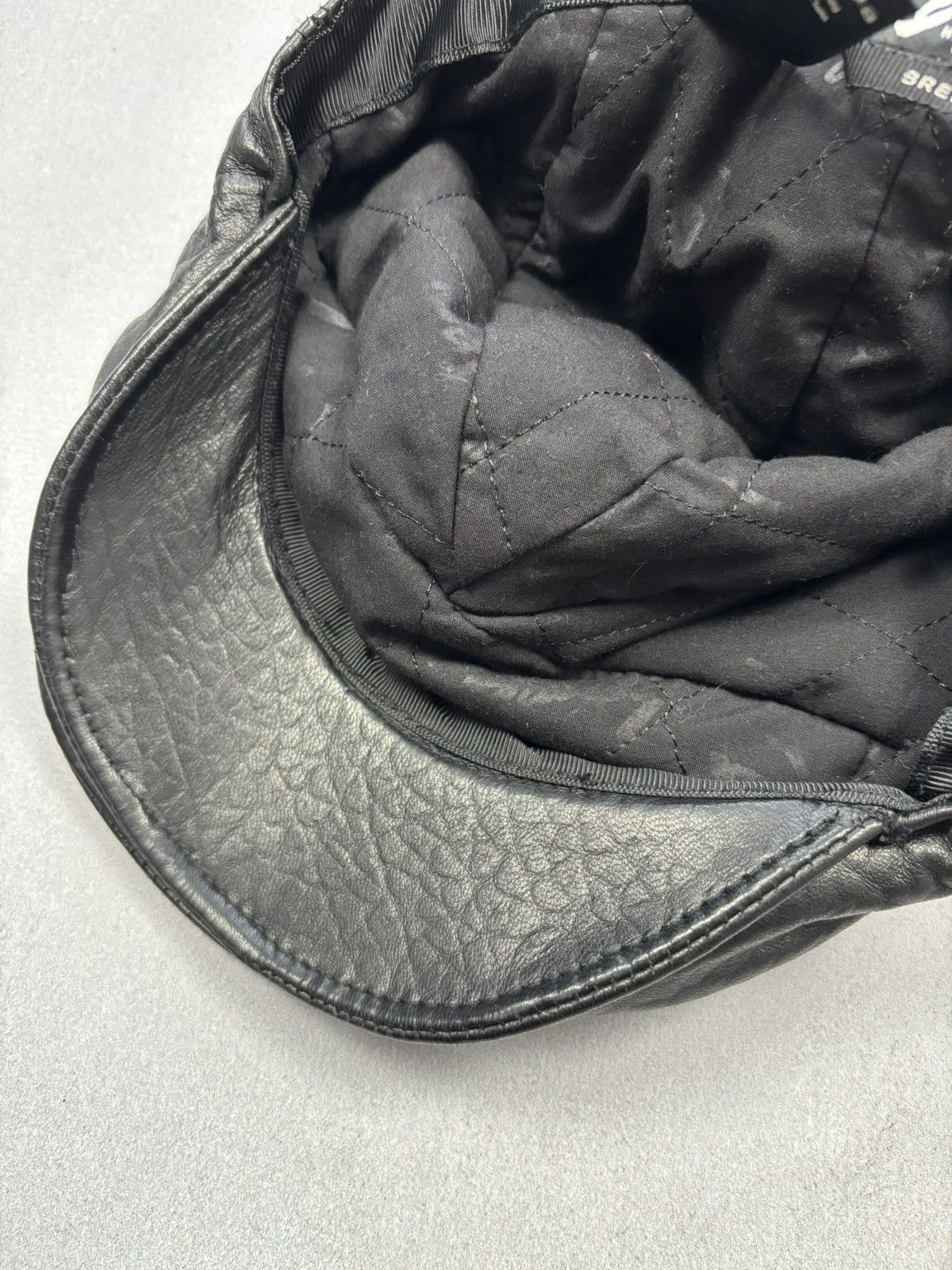 Bailey Hats Bailey of Hollywood Black Leather Newsboy Cap Small Size ONE SIZE - 8 Thumbnail