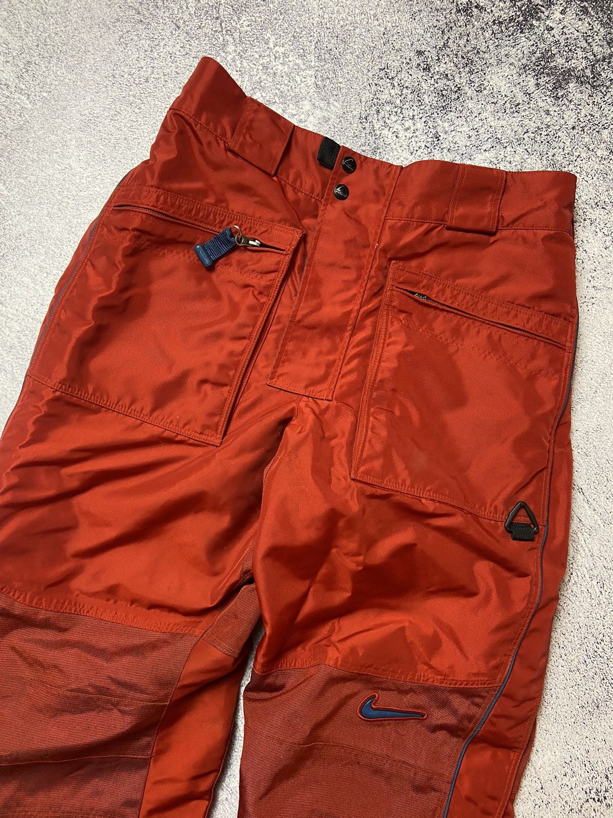 Nike ACG Vintage Nike ACG Snow Ski Pants Red Outer Layer 3 Rare Sport Size US 32 / EU 48 - 3 Thumbnail