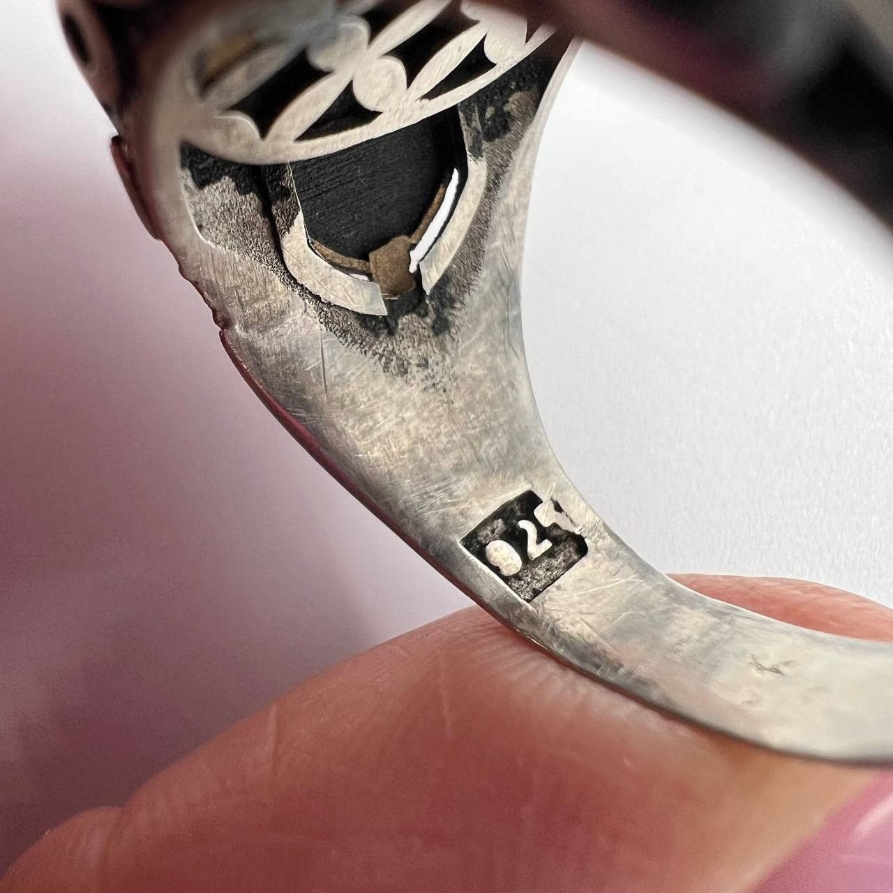 Vintage Sterling Silver 925 Men’s Ring Size 8.5 Marked