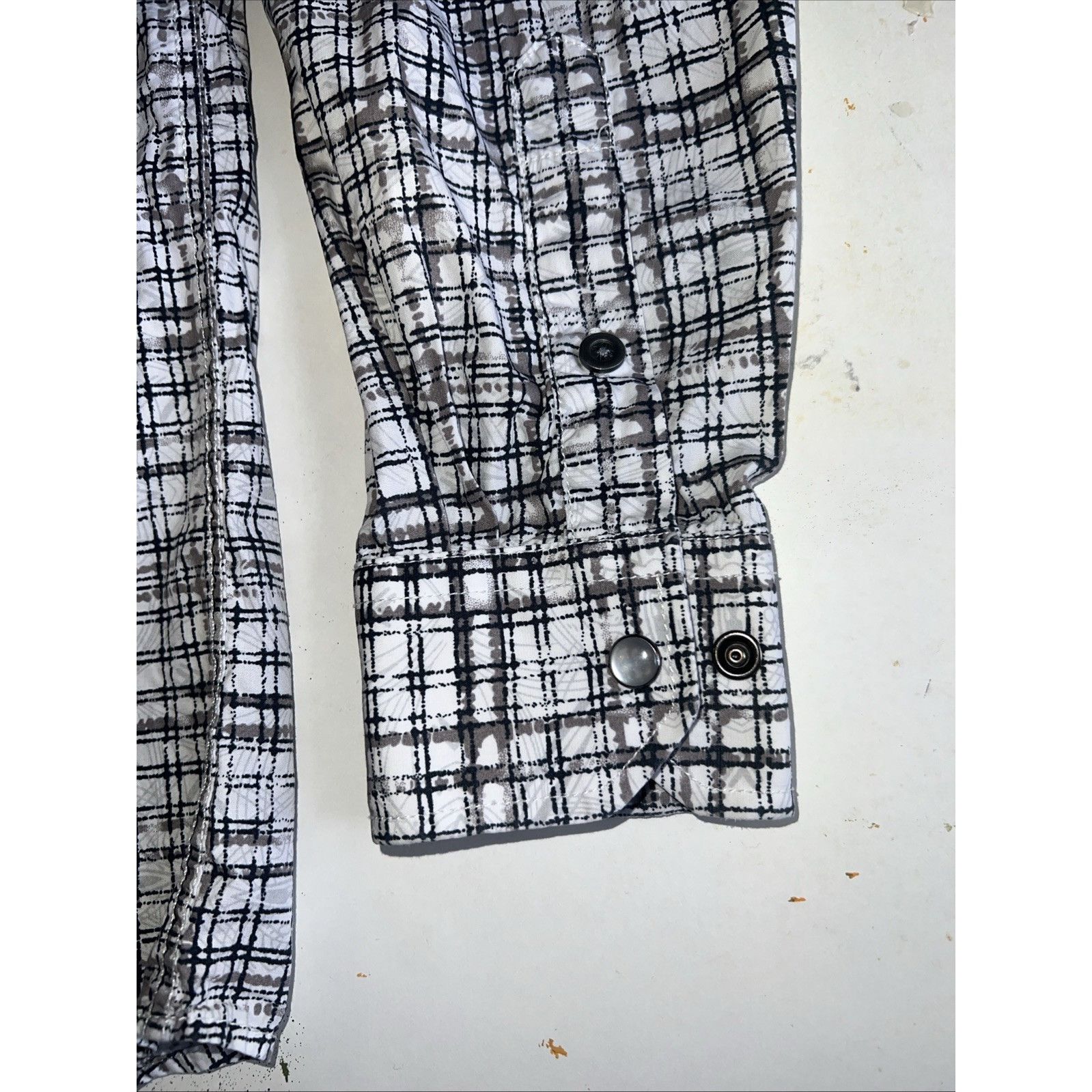 GCDS GC BLACK GRAY Shirt Mens MED Pearl Snap Vintage Collection Size US M / EU 48-50 / 2 - 6 Thumbnail