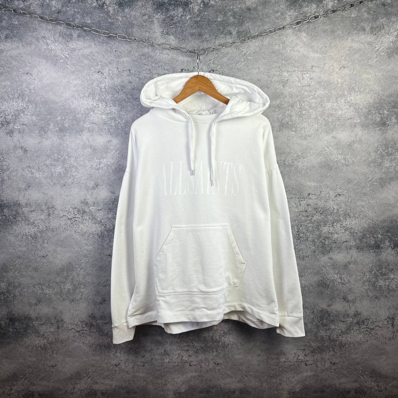 Allsaints Allsaints Big Logo Vintage Hoodie Size US L / EU 52-54 / 3 - 1 Thumbnail