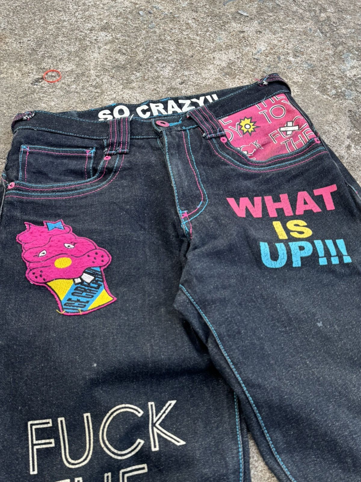 Hysteric Glamour So Crazy!!! Fuck The Toy Denim Hysteric Styled BBC Ice Cream Size US 30 / EU 46 - 6 Thumbnail