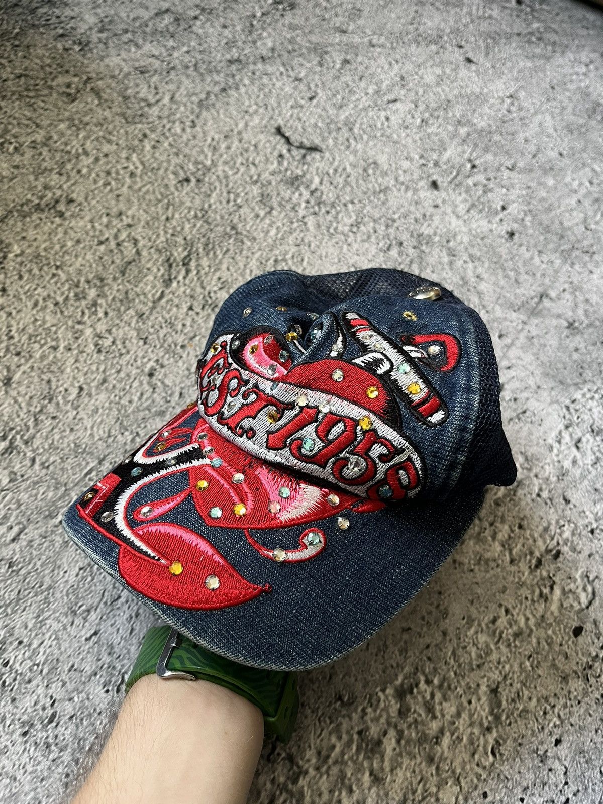 Christian Audigier × Ed Hardy Vintage Christian Audigier Cap Big Logo Ed Hardy Y2K Rare Size ONE SIZE - 3 Thumbnail
