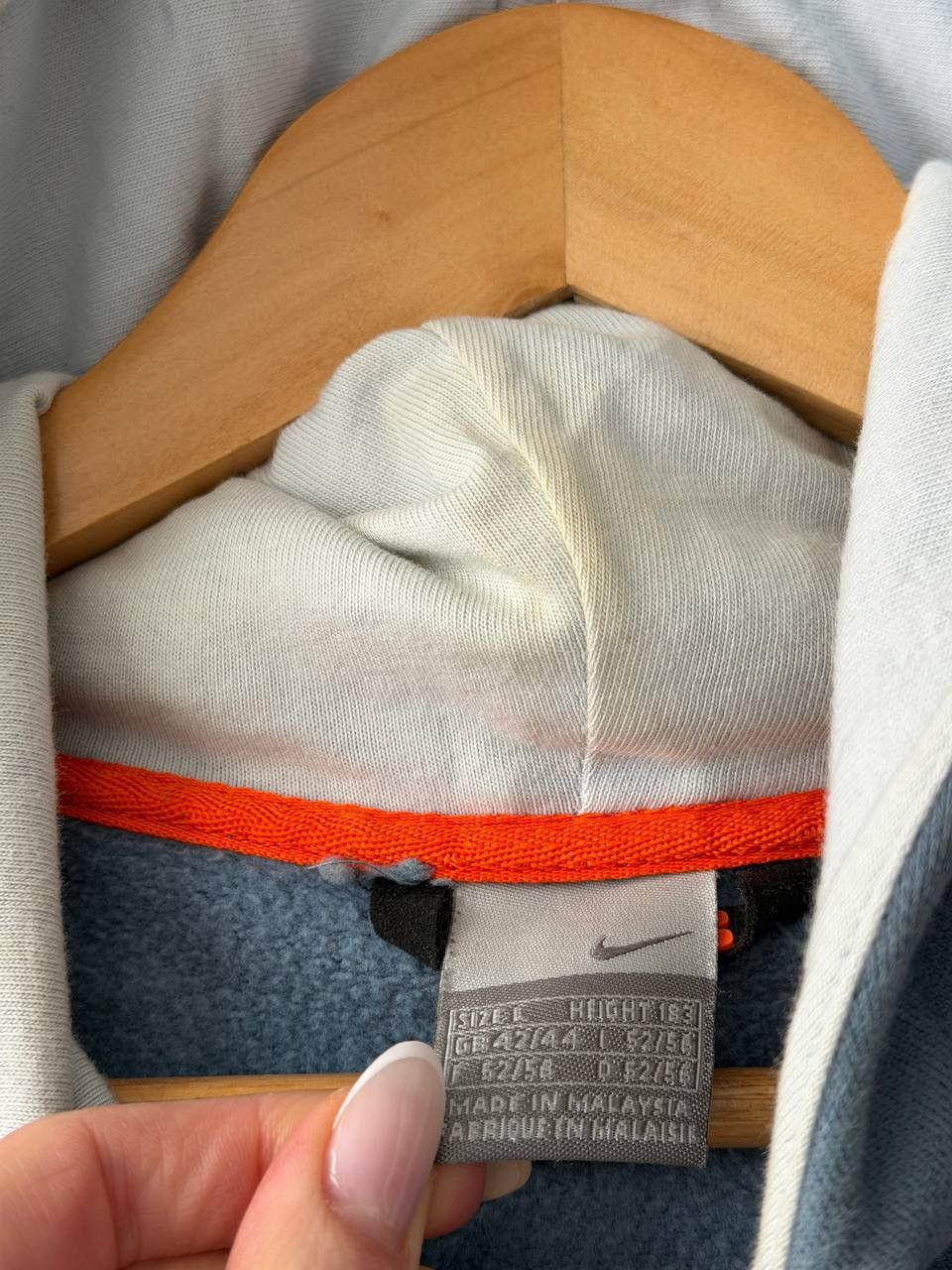 Nike Nike Sprtsdlx Embroidered Swoosh Big Logo Vintage Hoodie 90s Size US L / EU 52-54 / 3 - 10 Thumbnail