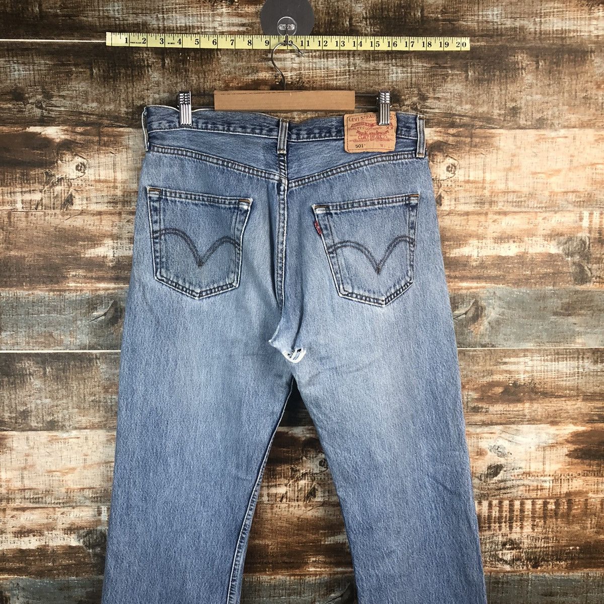 Levi's DL Levis 501 Blue jeans Denim Pants #C273 Size US 32 / EU 48 - 13 Thumbnail