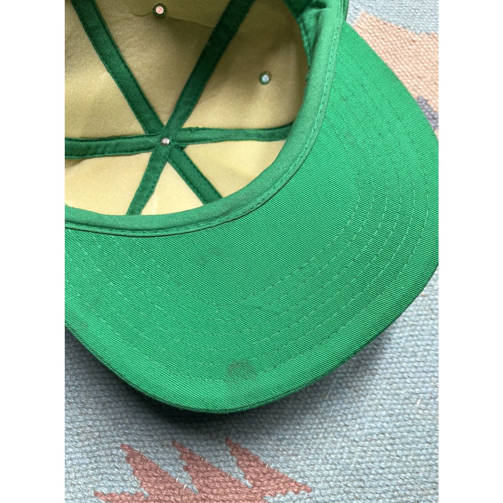 Vintage VINTAGE SnapBack hat cap Layne patch granite construction green adjustable Men Adjustable Green Snapback Hats Size ONE SIZE - 7 Thumbnail