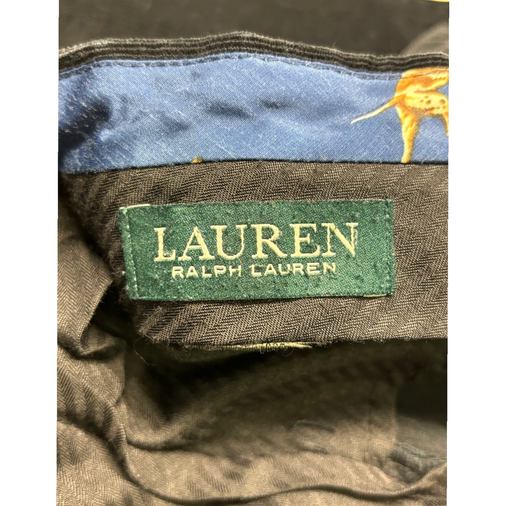 Ralph Lauren Lauren Ralph Lauren Mens Corduroy Pants Classic Fit Dog Print Trim 34x27 Black Casual Dress Pants Corduroy Trousers Menswear Size US 34 / EU 50 - 5 Thumbnail