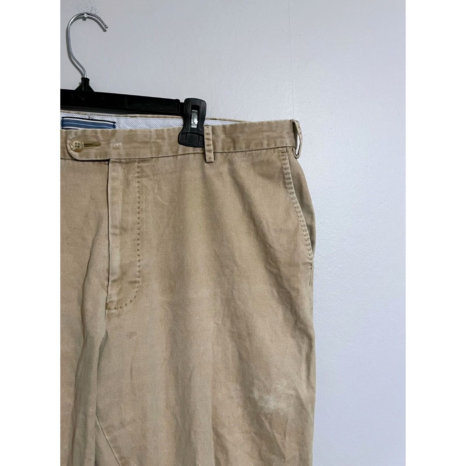 Peter Millar Peter Millar Preppy Pima Cotton Beige Khaki Pants - Men's 40x31 Flat Front Size US 41 - 4 Thumbnail