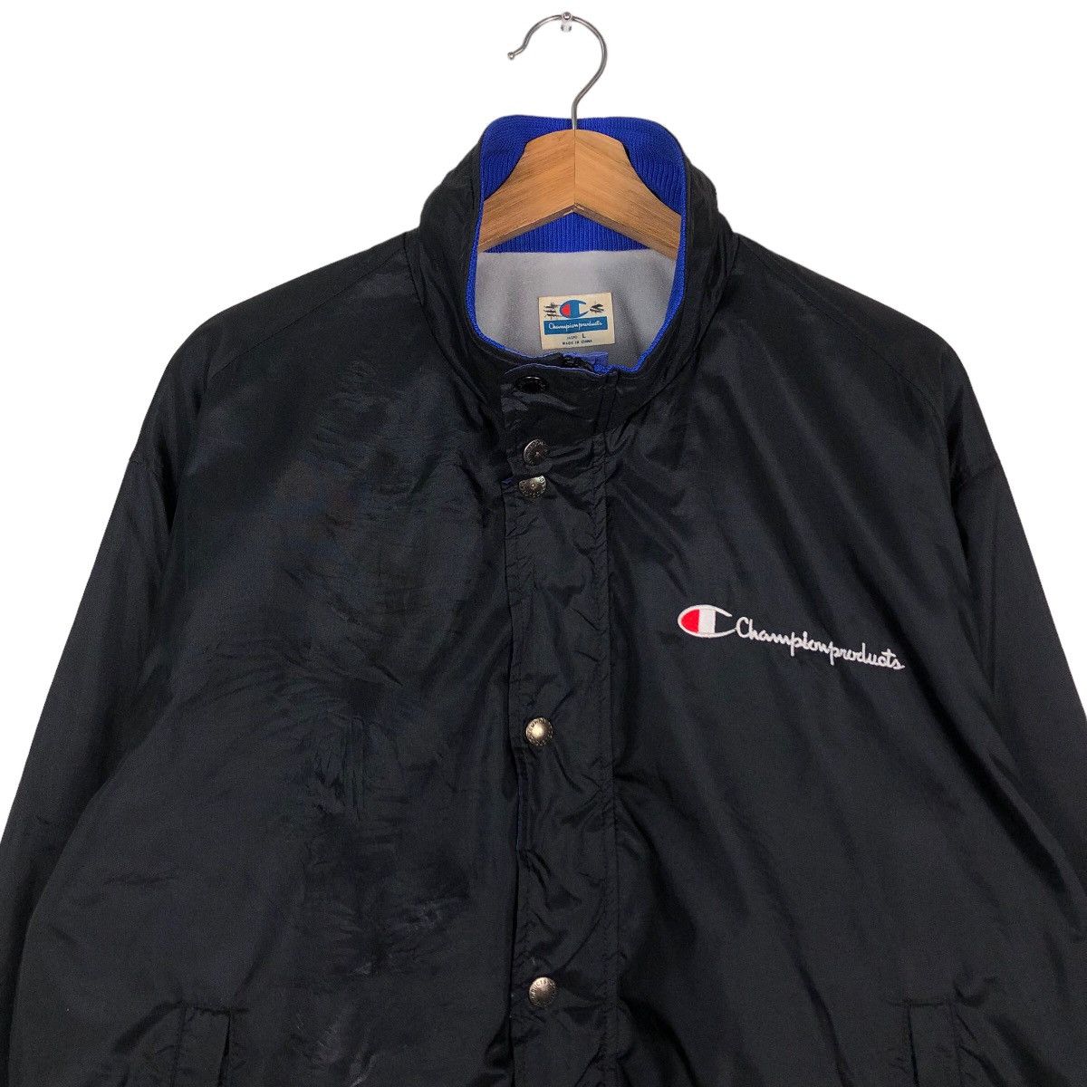 Japanese Brand 🔥Vintage Bomber Jacket Nylon Champion Product Japan Size US L / EU 52-54 / 3 - 3 Thumbnail