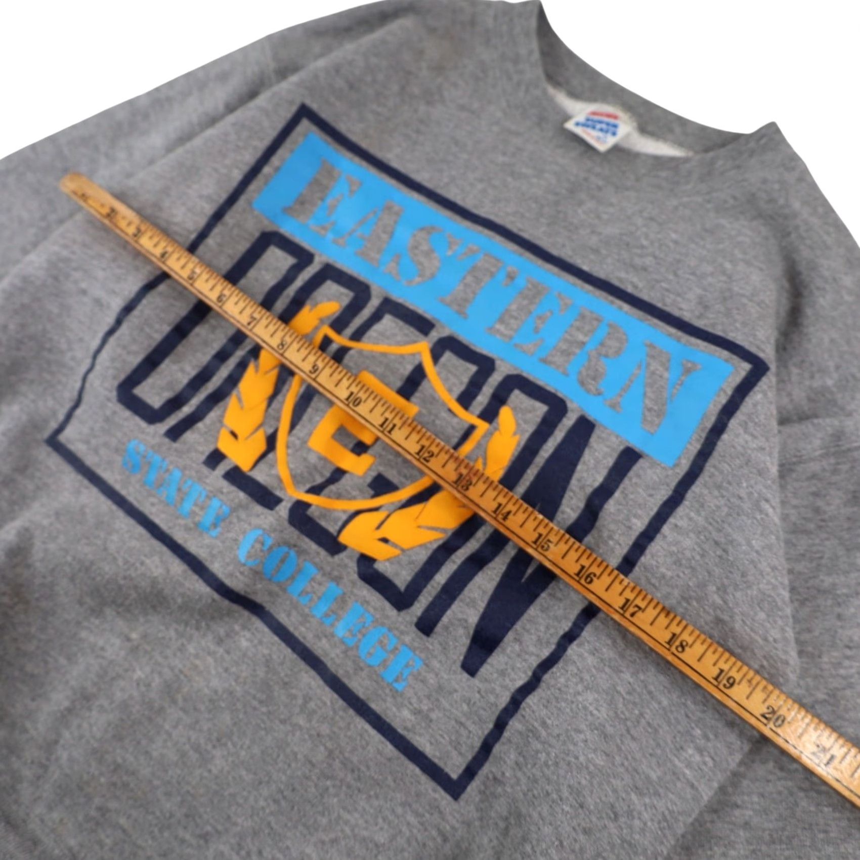 Vintage VINTAGE 90s Eastern Oregon State College Graphic Sweatshirt Gray Mens M Size US M / EU 48-50 / 2 - 6 Thumbnail