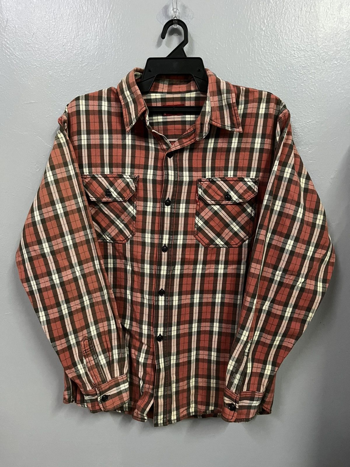 Vintage Vintage Levis Flannel Long Sleeve Size US L / EU 52-54 / 3 - 1 Thumbnail