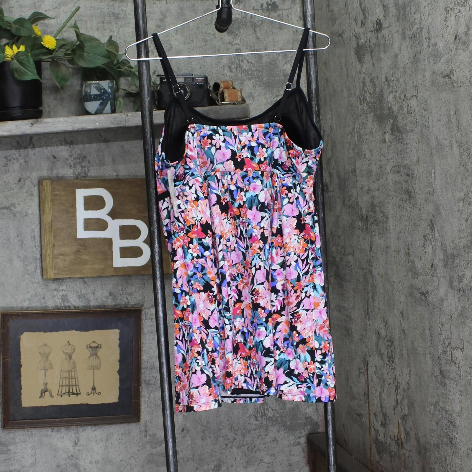 Other Nwt Swim Solutions Empire One Piece Swimsuit Multi Blue 18 Size ONE SIZE - 2 Thumbnail