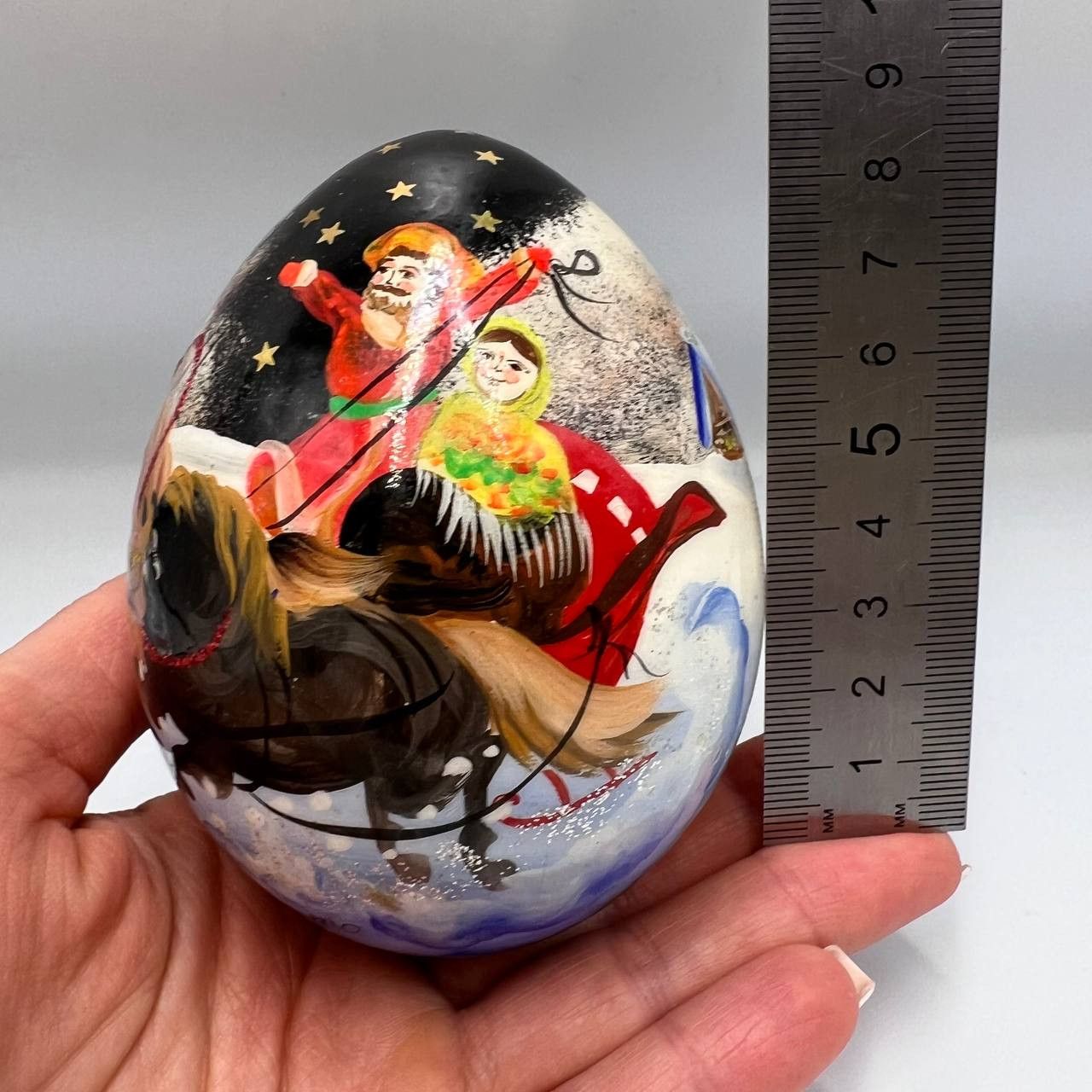 Handmade × Vintage Vintage Hand Painted Wooden Wood Lacquer Figure Souvenir Size ONE SIZE - 7 Thumbnail