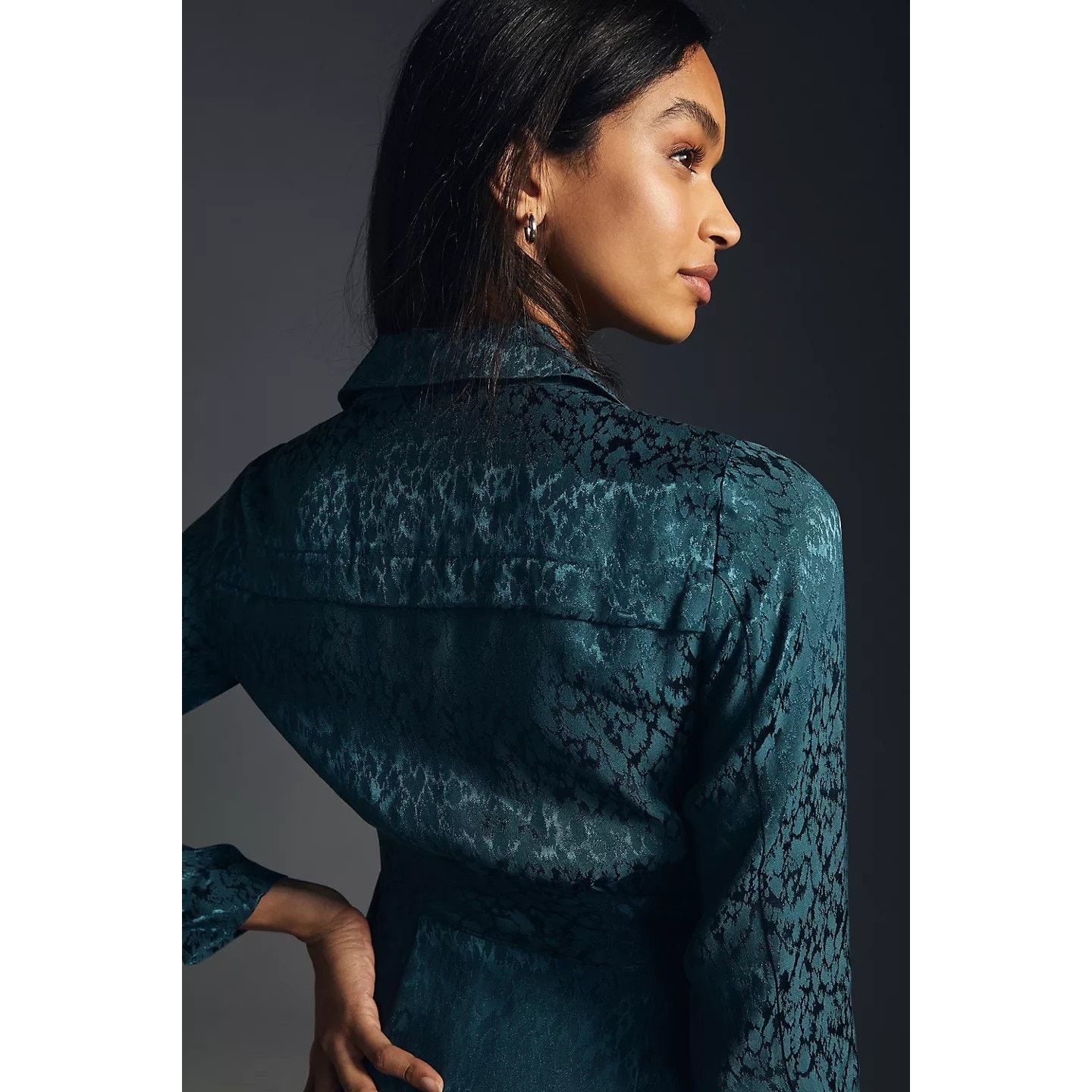 Anthropologie New Button Front Blazer Wrap Midi Dress $180 SIZE 6 Size M / US 6-8 / IT 42-44 - 3 Thumbnail