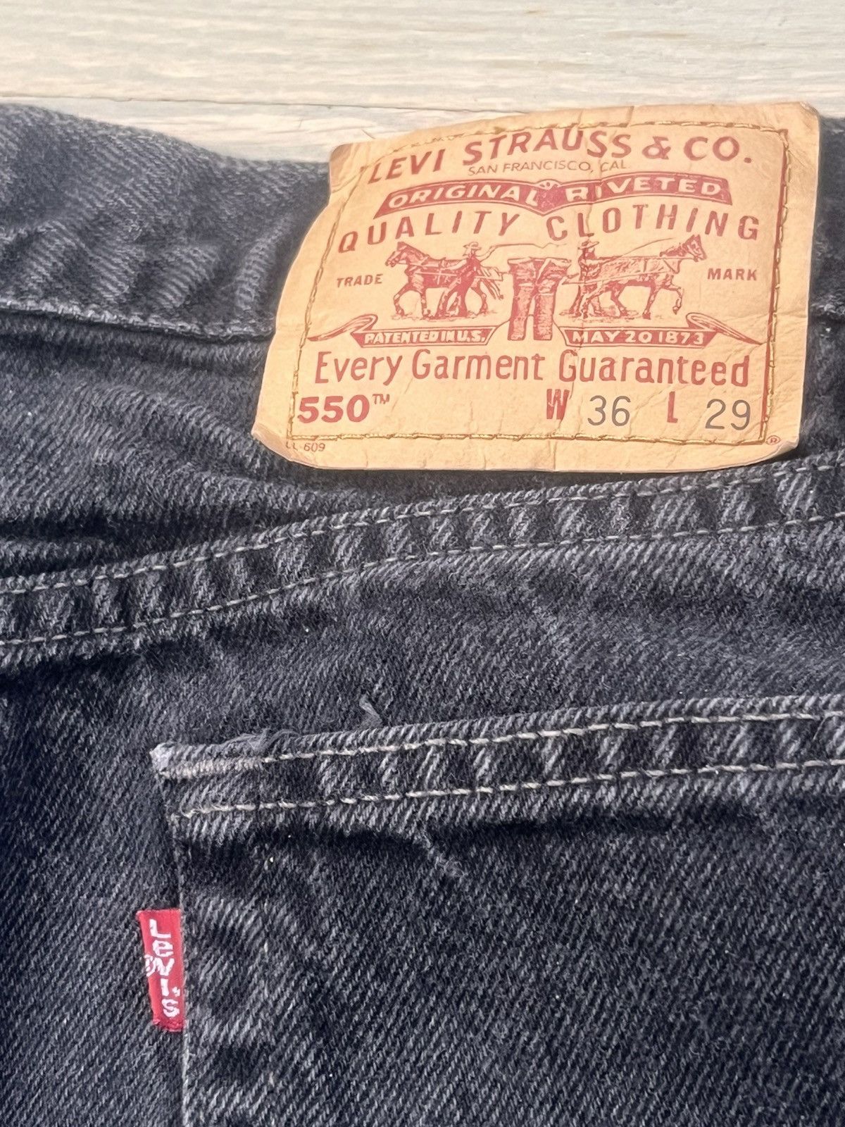 Levi's Men’s Levi Black Jeans Size US 35 - 3 Thumbnail