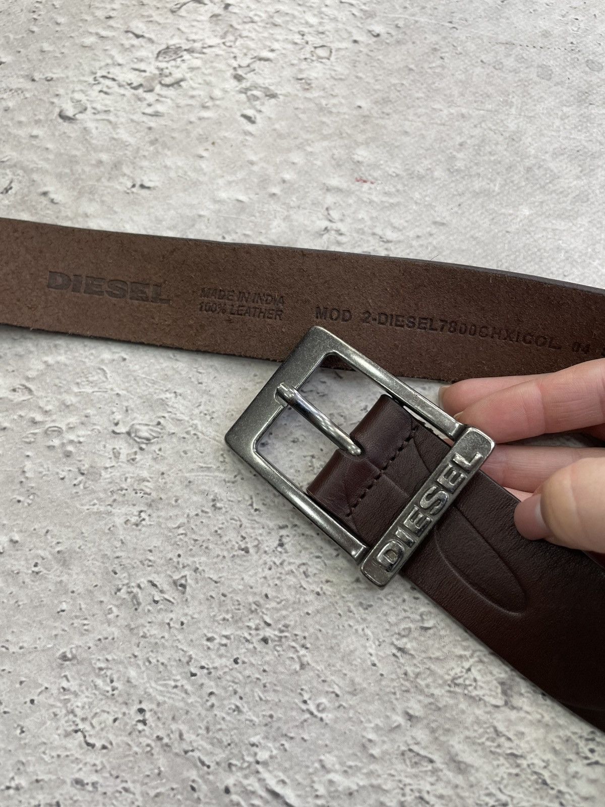 Diesel × Japanese Brand Vintage Diesel Belt Y2K Rhinestones Punk Leather japanese Size ONE SIZE - 3 Thumbnail