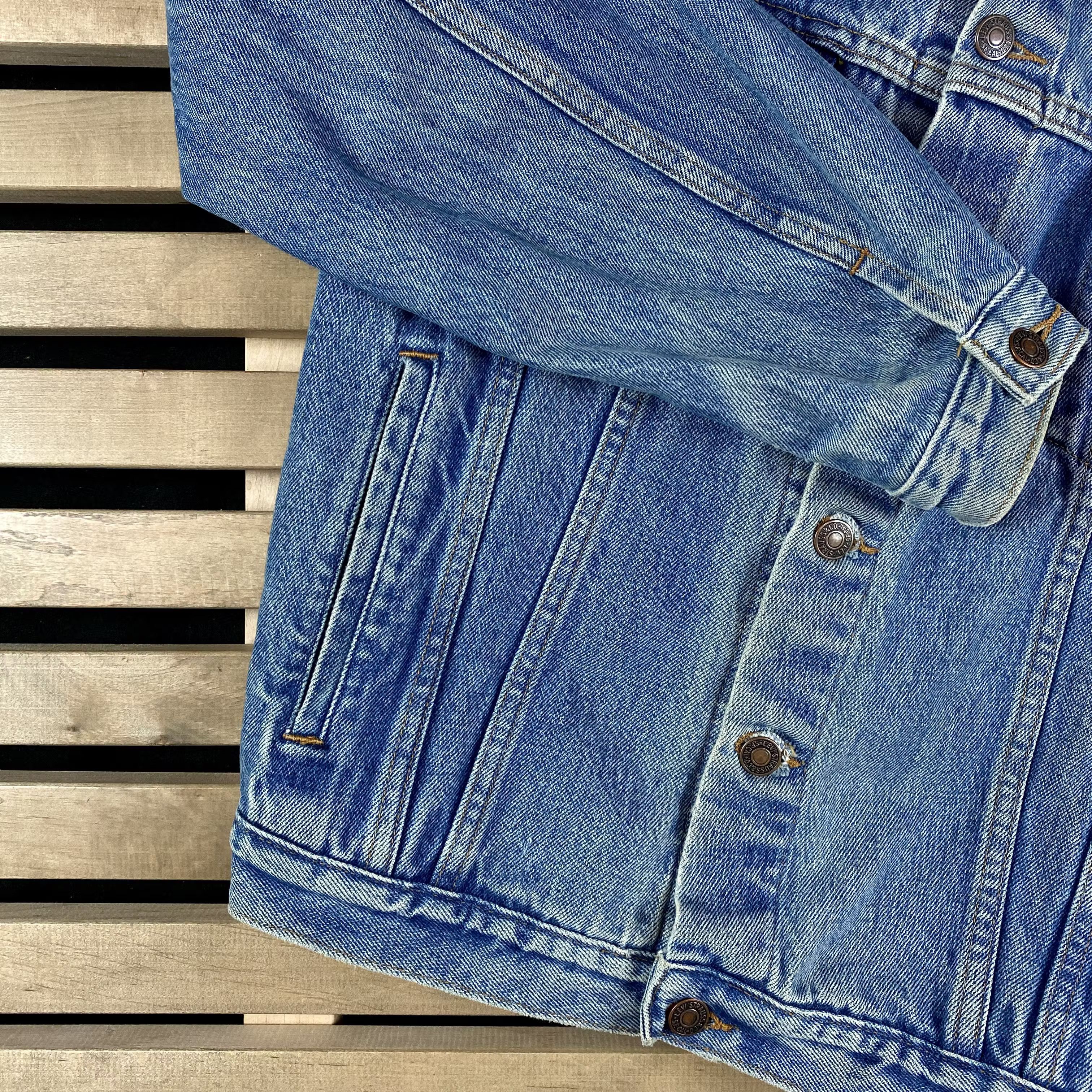 Levi's × Levi's Vintage Clothing × Vintage Men’s Denim Bomber Jacket Levi’s Vintage 90’s Size XL Size US XL / EU 56 / 4 - 3 Thumbnail