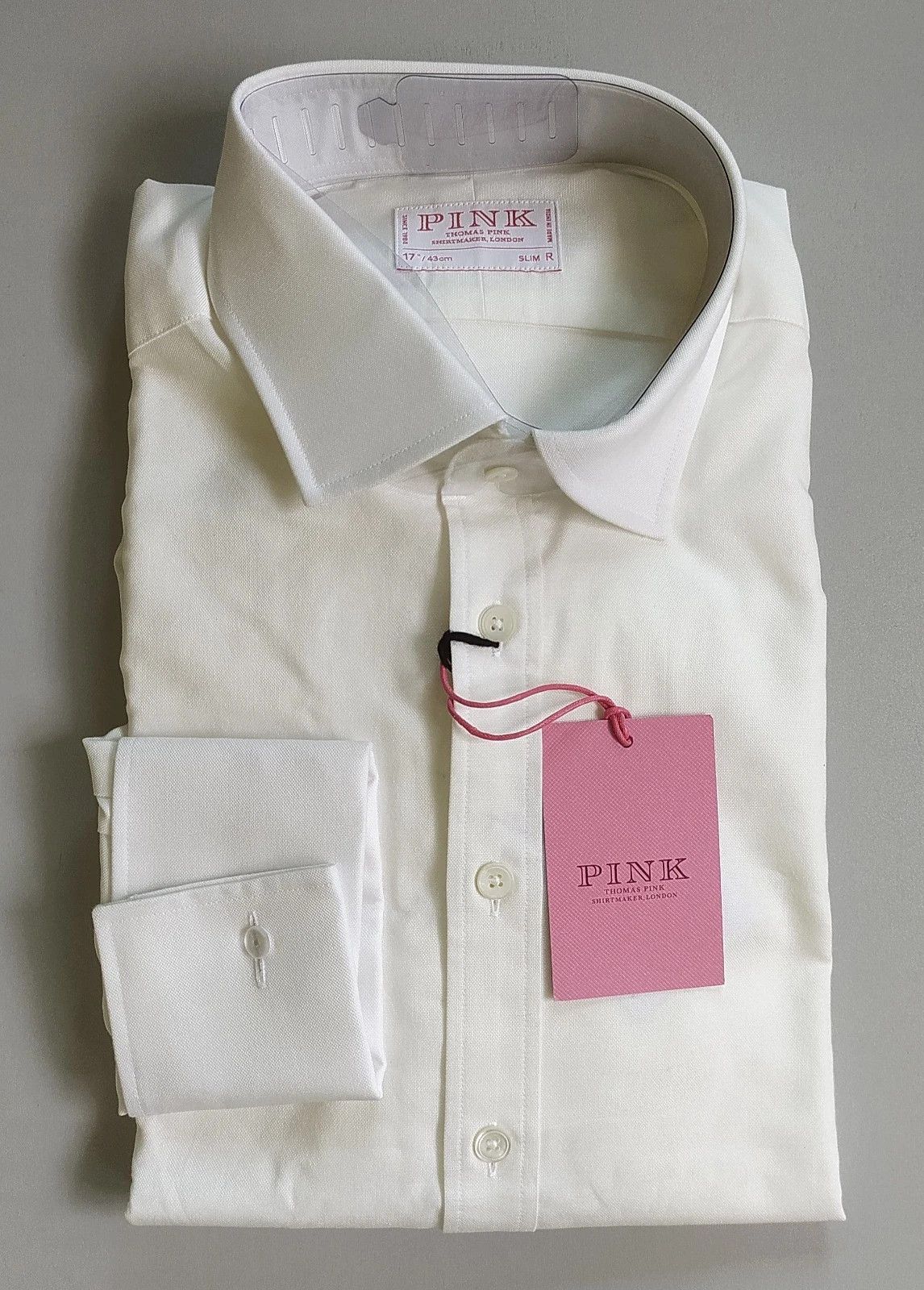 Thomas Pink Thomas Pink Slim Fit Formal Cotton Oxford Shirt T 0031 Size US L / EU 52-54 / 3 - 1 Thumbnail