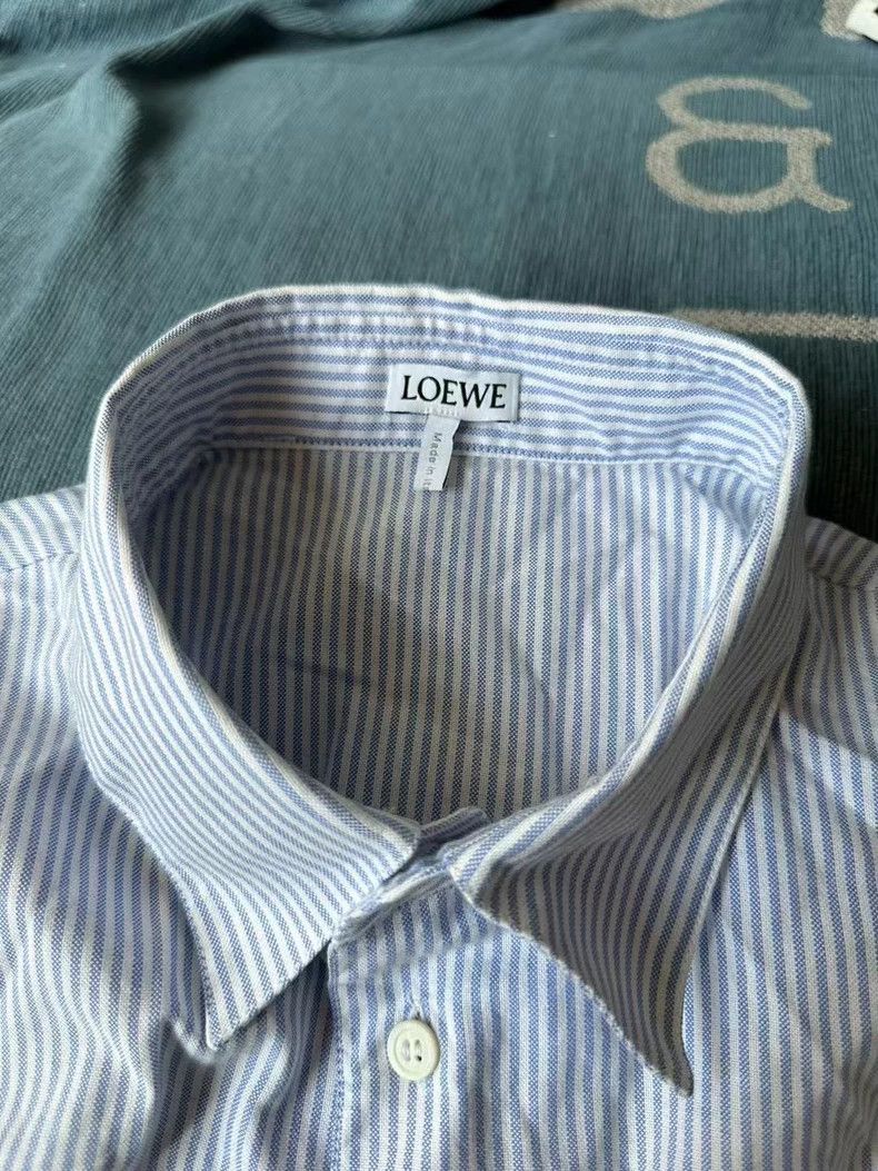 Loewe LOEWE size39 Striped leather shirt Size XS / US 0-2 / IT 36-38 - 3 Thumbnail
