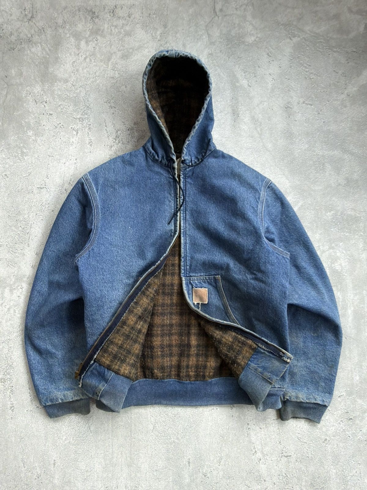 Carhartt VINTAGE FADED CARHARTT ACTIVE DENIM J08 DST JACKET Size US M / EU 48-50 / 2 - 2 Thumbnail