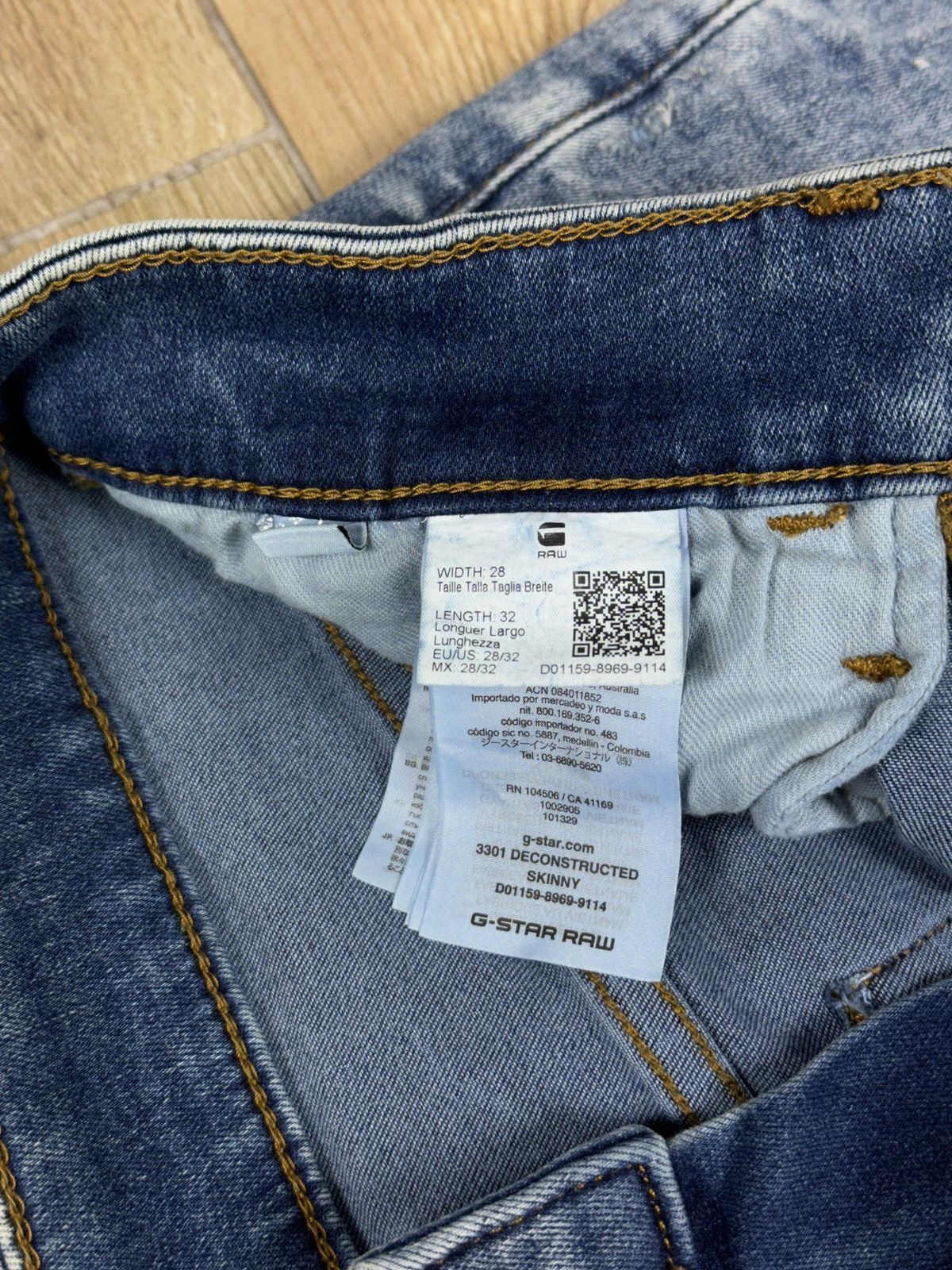 G-Star NEW🏷️ G-Star Raw 3301 Deconstructed Skinny Denim Jeans Size US 28 / EU 44 - 7 Thumbnail