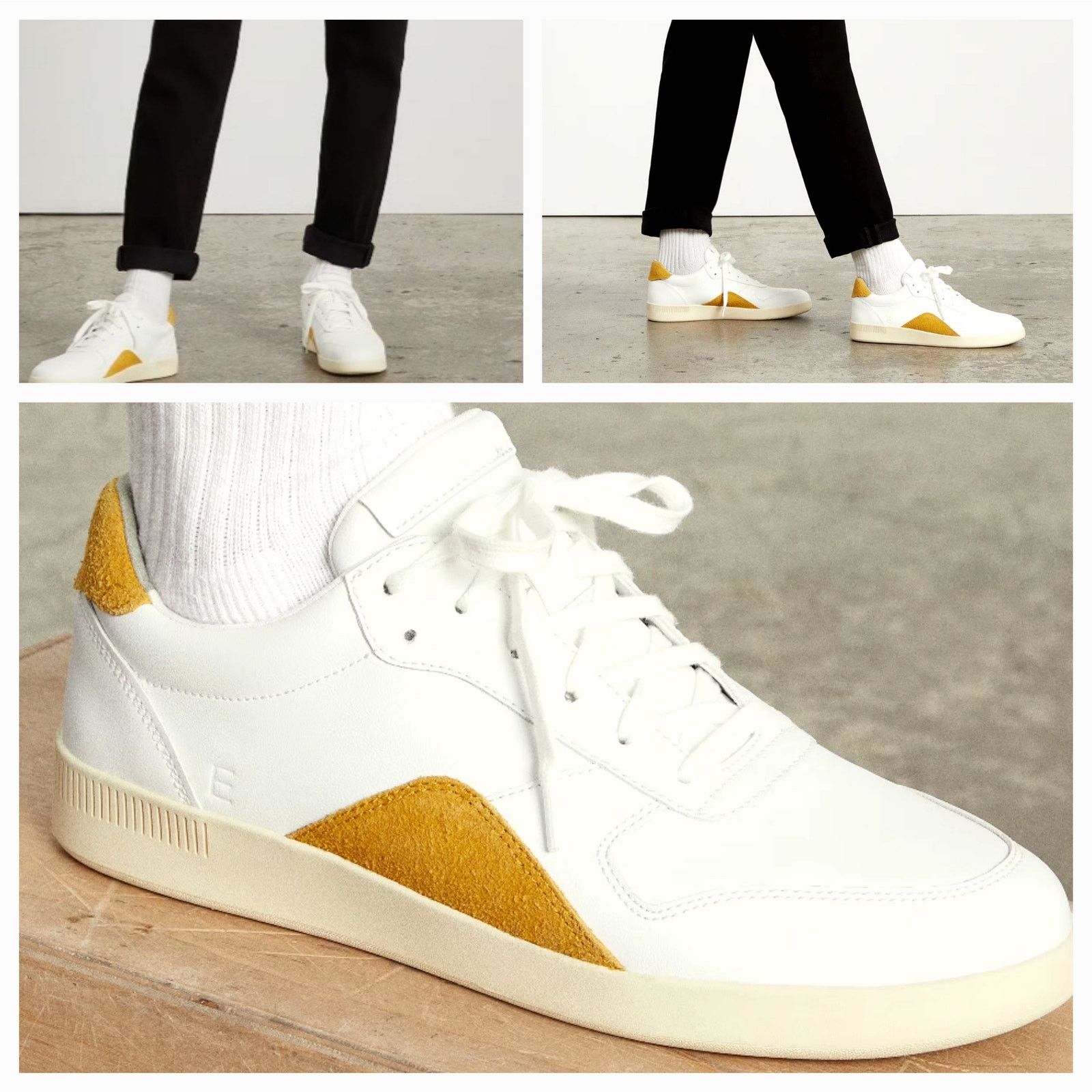NWOT Everlane The ReLeather Court Sneaker Sz. W 14 / M 12