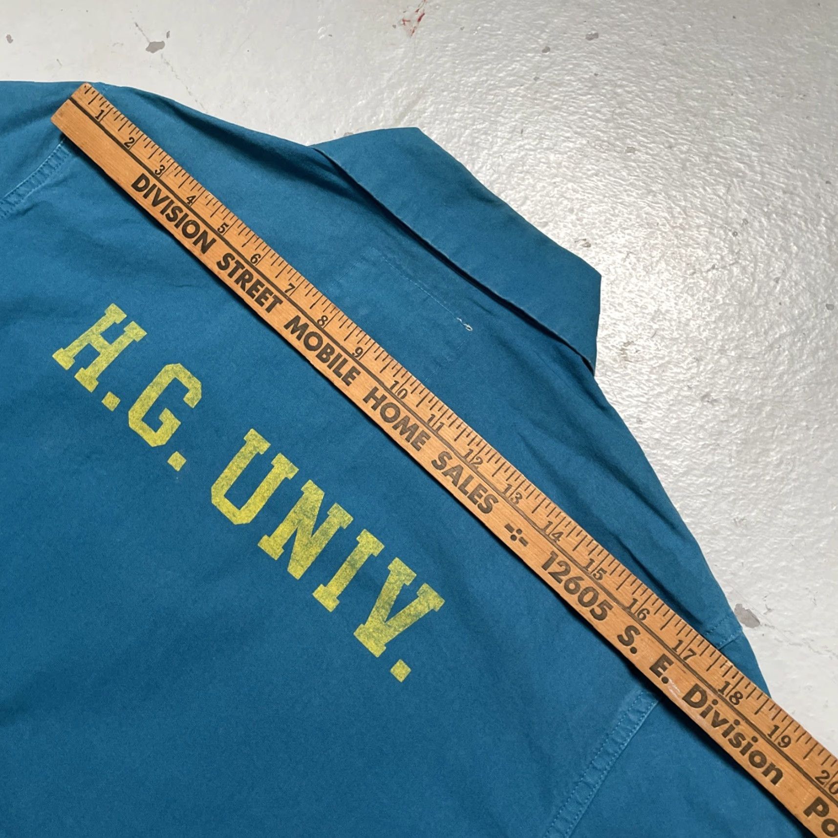 Hysteric Glamour Hysteric Glamour University Girl Cotton College OverDyed Japan Work Jacket M Blue Bomber Jacket Unisex Adults XS? Size US M / EU 48-50 / 2 - 7 Thumbnail