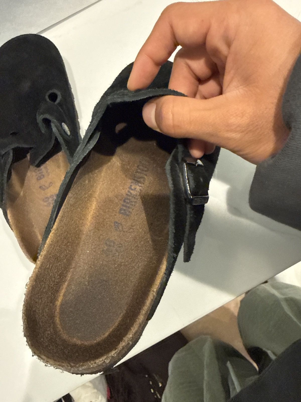 Birkenstock Birkenstock boston suede soft top - black Size US 7 / EU 40 - 8 Thumbnail