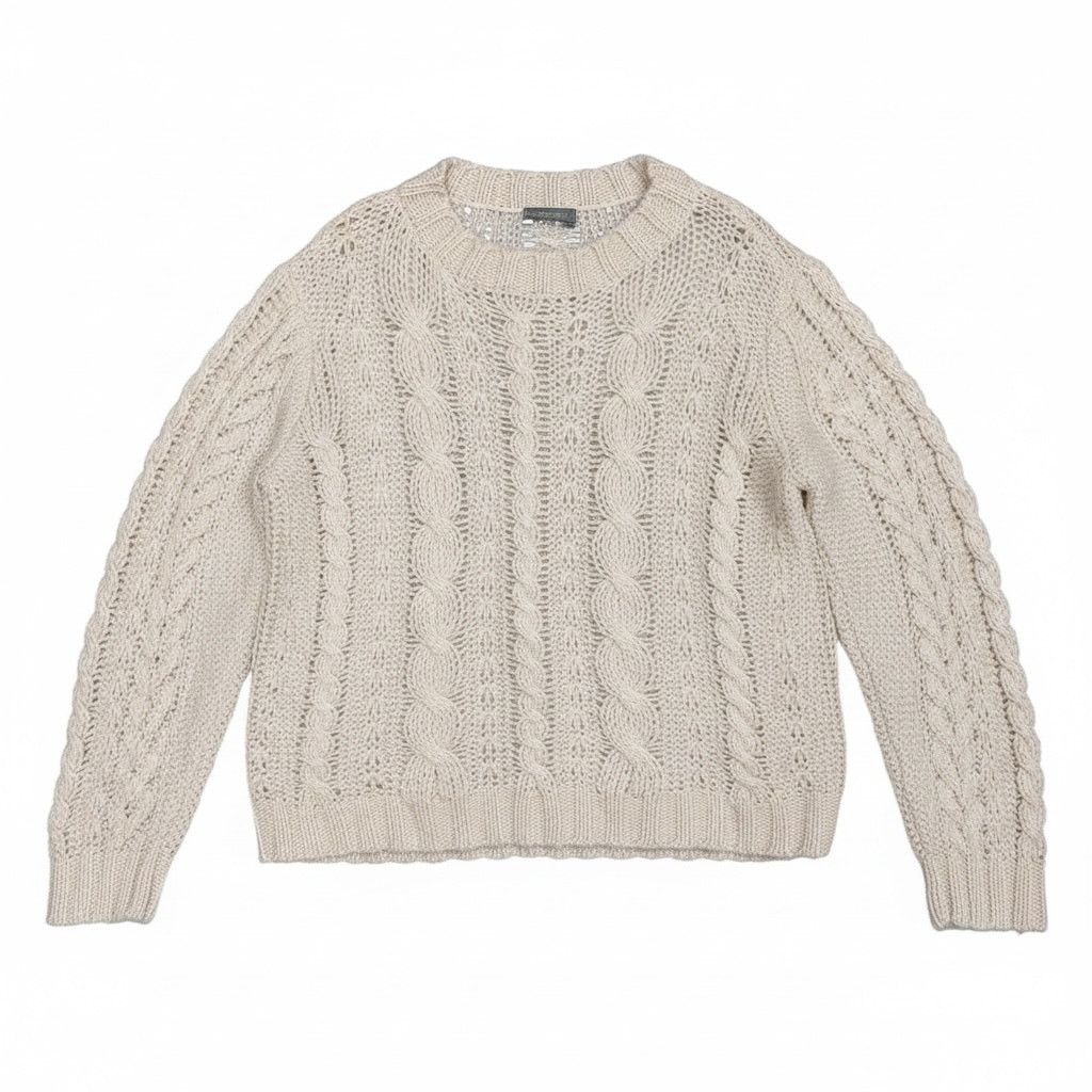 SHIPS Wooden Ships Sweater Women's S/M Cream Open Knit Pullover Size M / US 6-8 / IT 42-44 - 1 Thumbnail