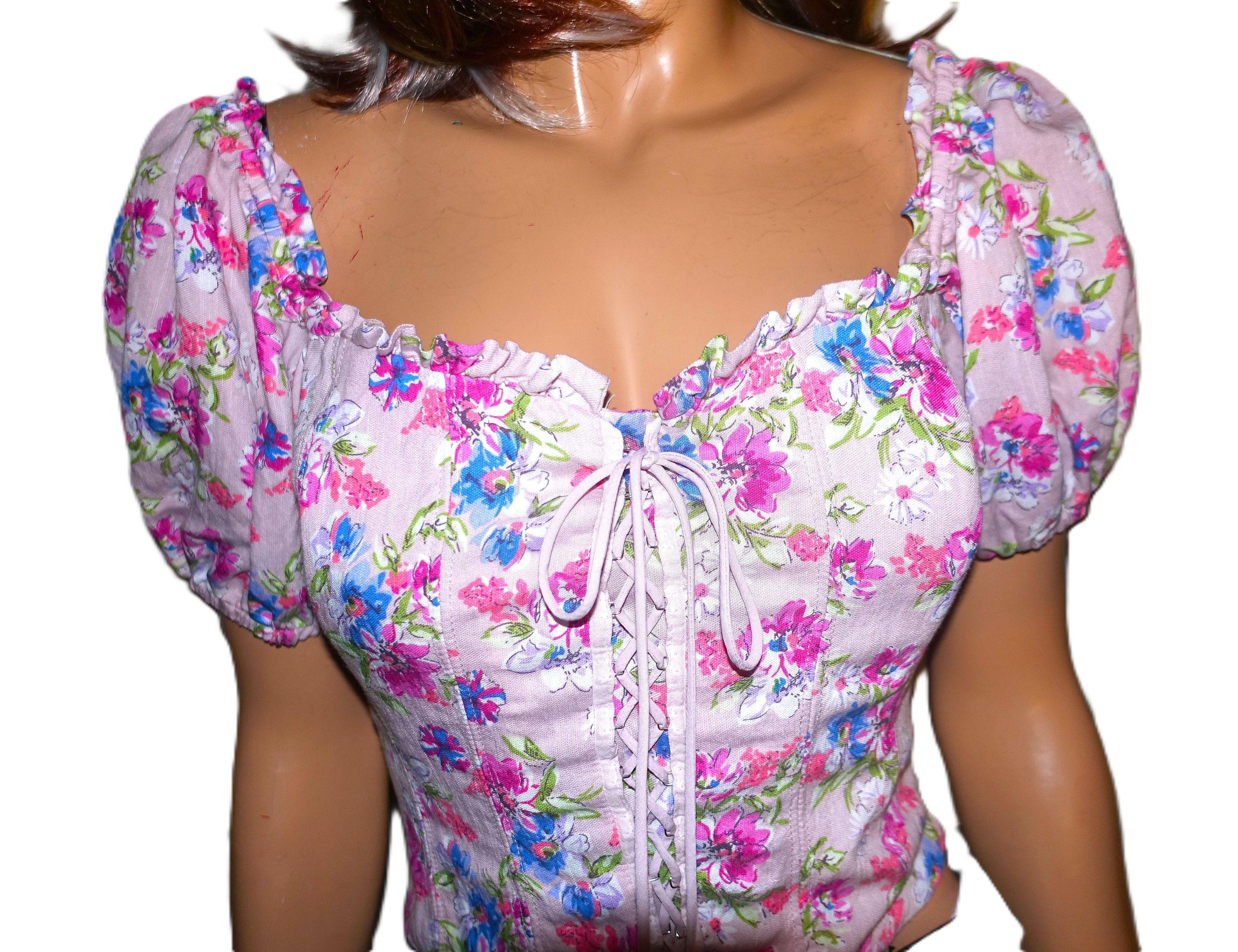 ASTR The Label ASTR The Label Pink Floral Crinkle Boho Top M Size M / US 6-8 / IT 42-44 - 3 Thumbnail