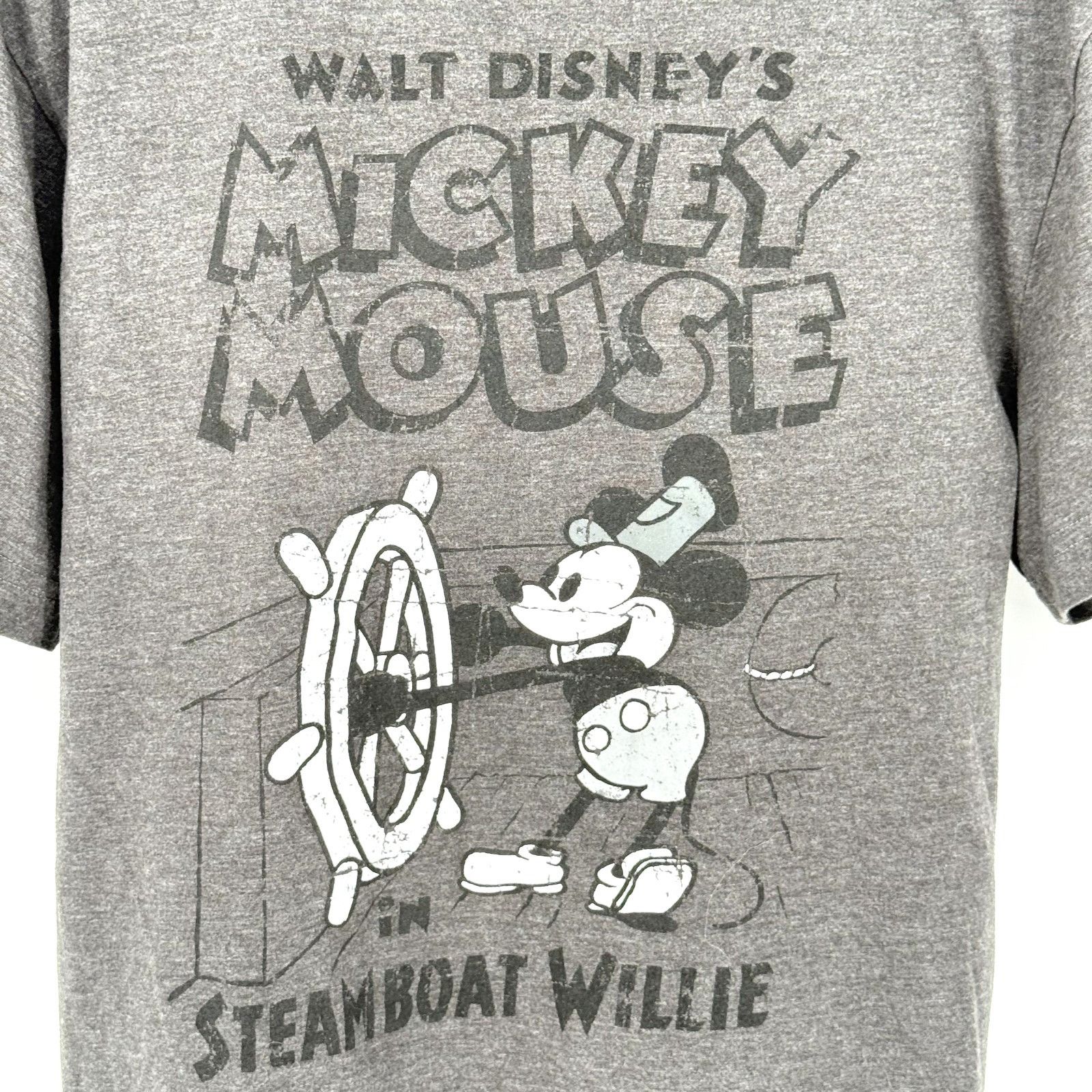 Disney Disney Shirt Adult Grey Graphic Tee Mickey Mouse Steam Boat Size US M / EU 48-50 / 2 - 2 Thumbnail
