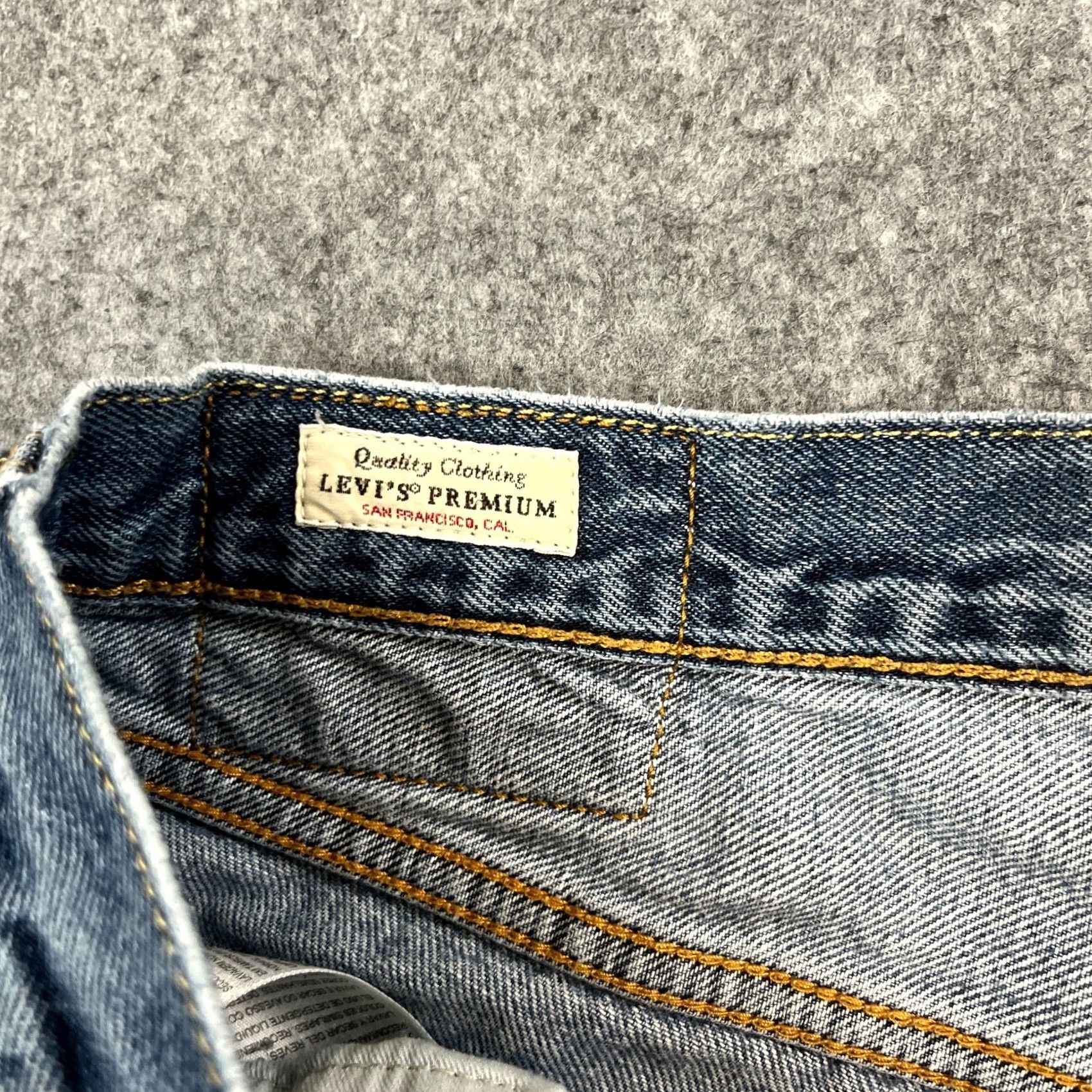 Levi's Levi's 551 Jeans Regular Straight 32 34 Mid Wash Blue Tab Mens Denim Cotton Hemp 5-Pocket Design Vintage No? Size US 32 / EU 48 - 7 Thumbnail