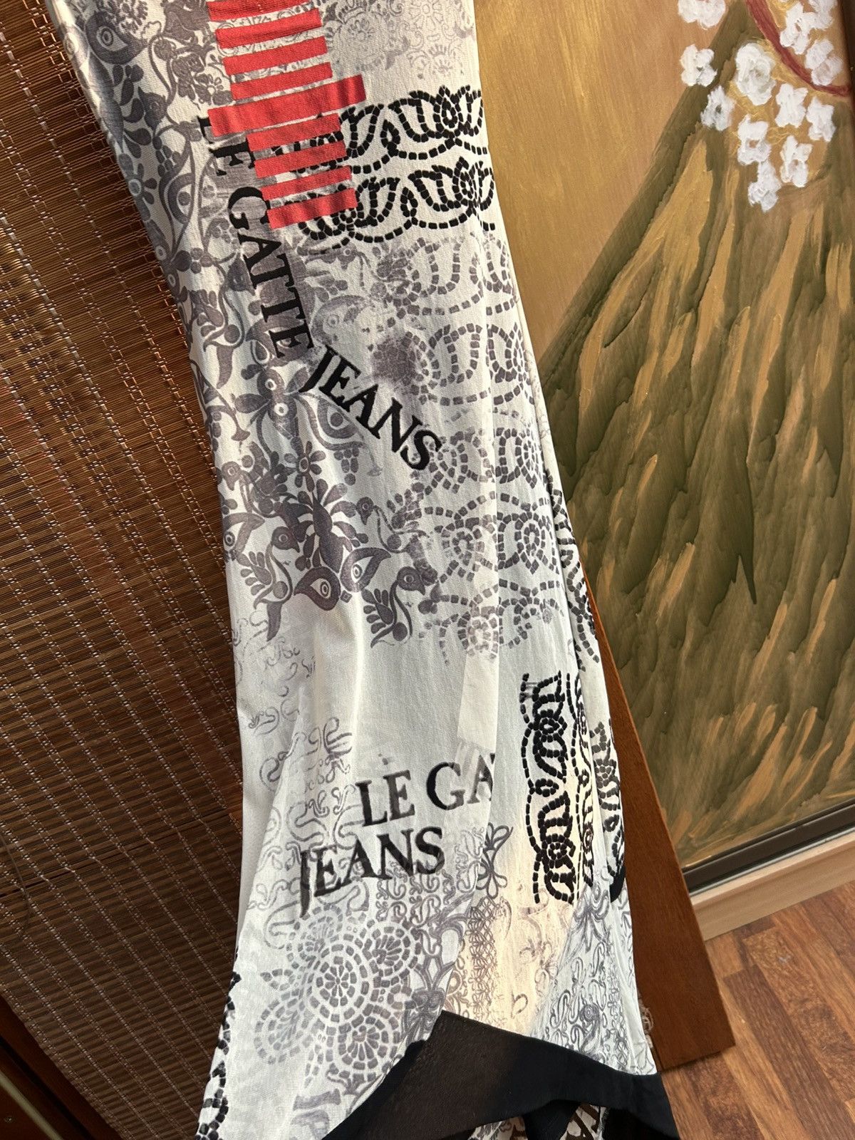 Vintage Vintage Legatte Jeans Mesh Printed Sleeveless Maxi Dress Size S / US 4 / IT 40 - 3 Thumbnail