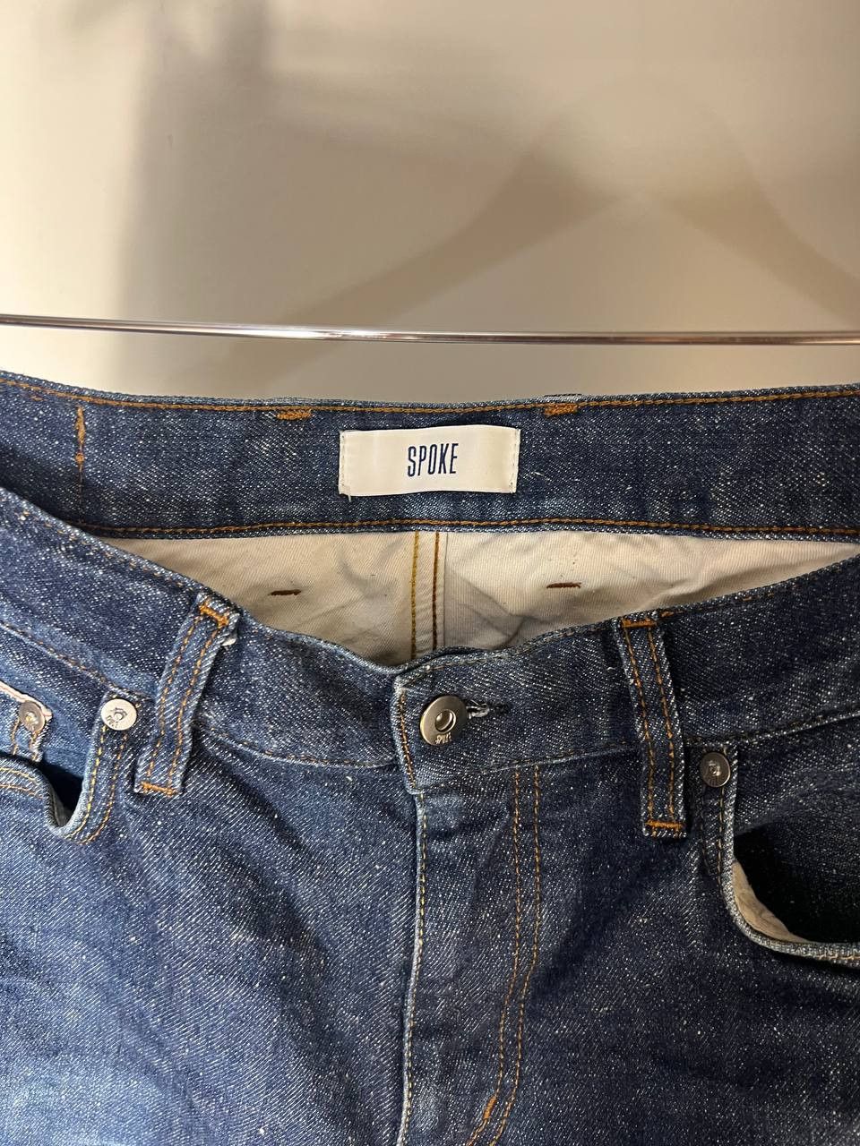 Japanese Brand VINTAGE SPOKE DENIM SELVEDGE JEANS DESIGNER CASUAL Y2K JAPAN Size US 35 - 7 Thumbnail