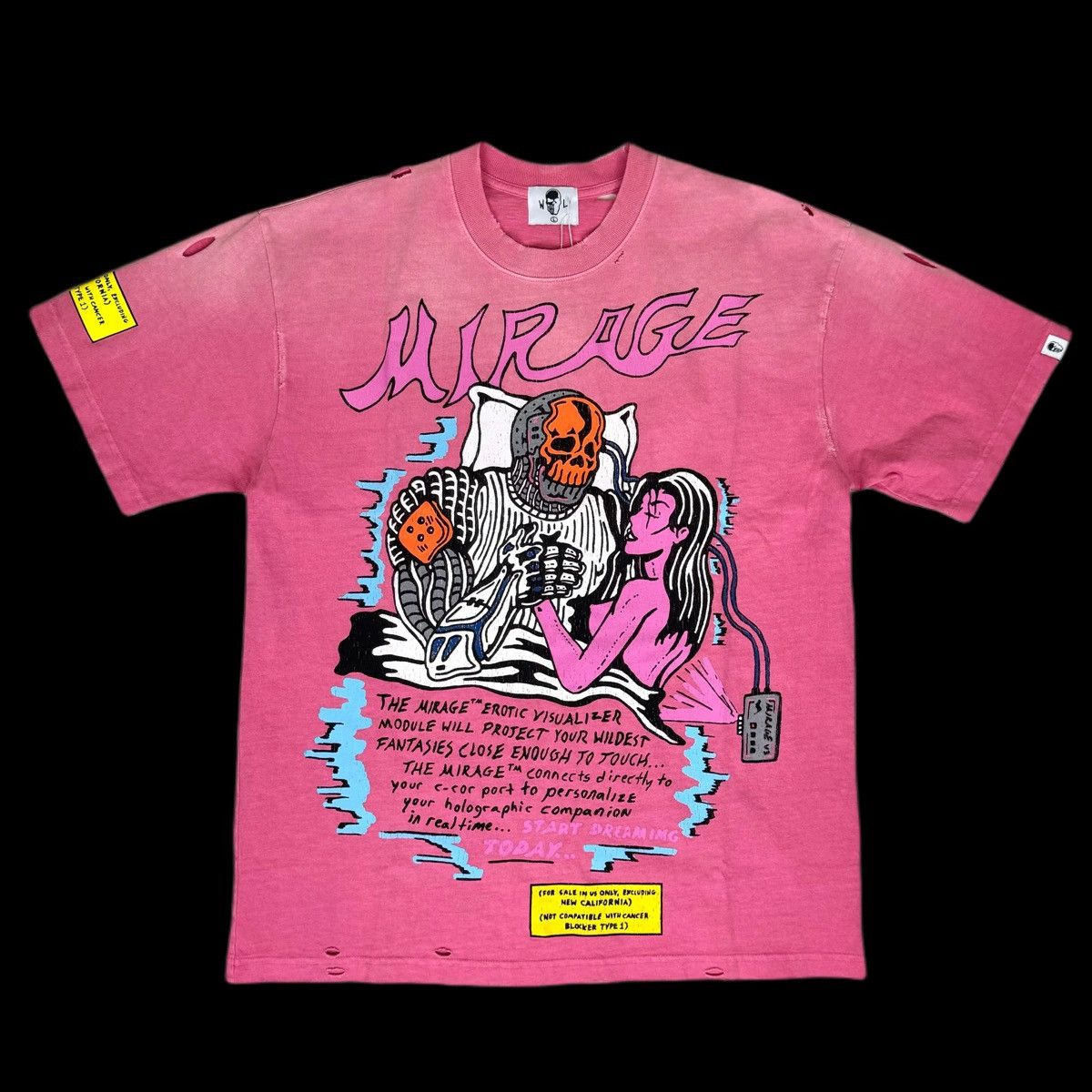 Warren Lotas Warren Lotas "The Mirage Projector " Pink Tee Size US XXL / EU 58 / 5 - 4 Thumbnail