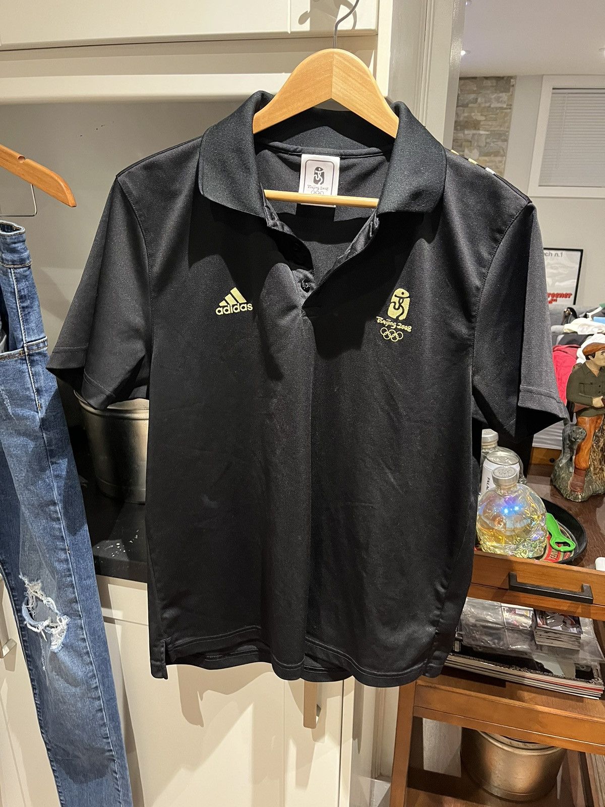 Adidas × USA Olympics × Vintage Vintage Adidas Olympic polo t-shirt Size US XXL / EU 58 / 5 - 1 Thumbnail