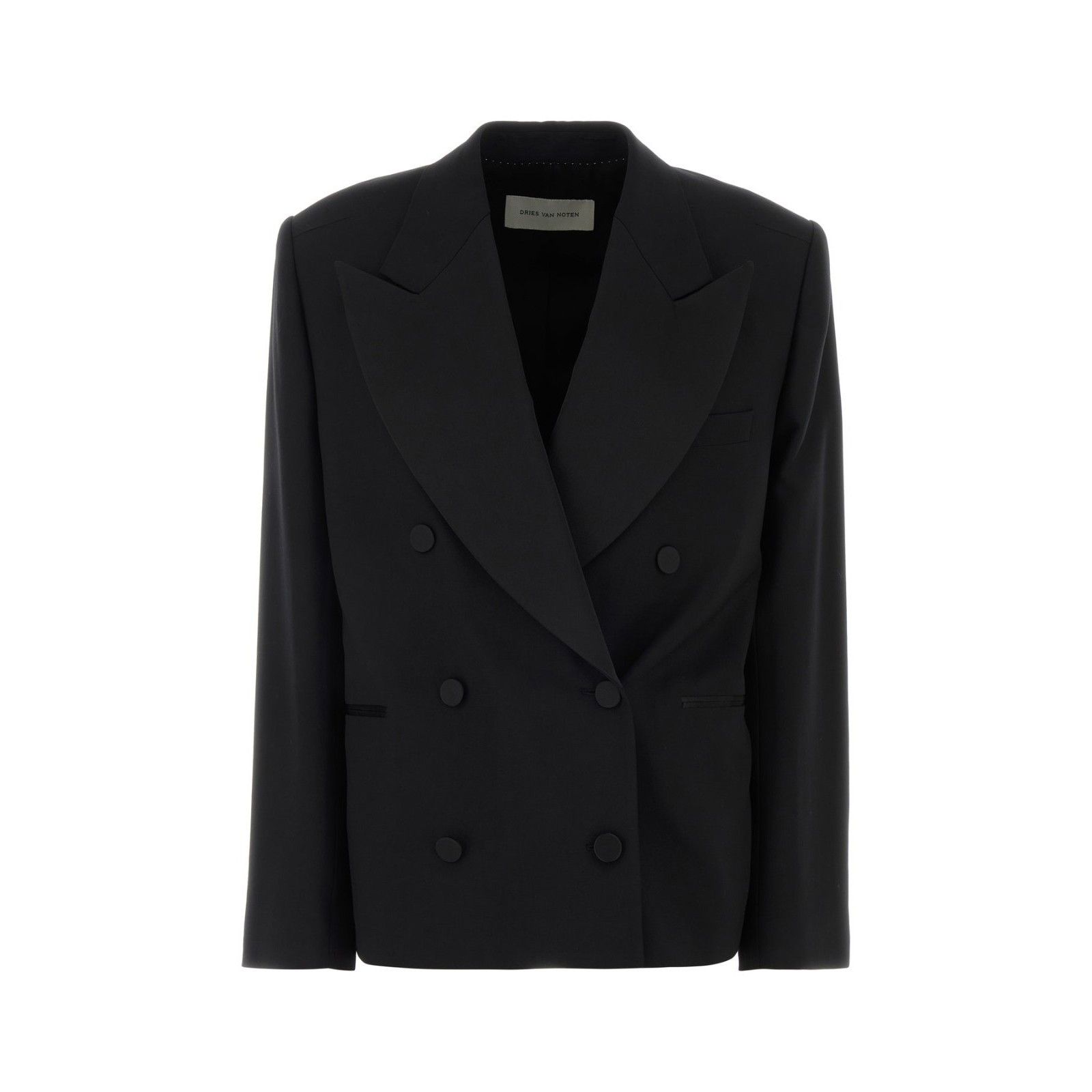 Dries Van Noten Dries Van Noten Bosea Black Wool Blend Blazer New & Authenti Size XS / US 0-2 / IT 36-38 - 1 Thumbnail