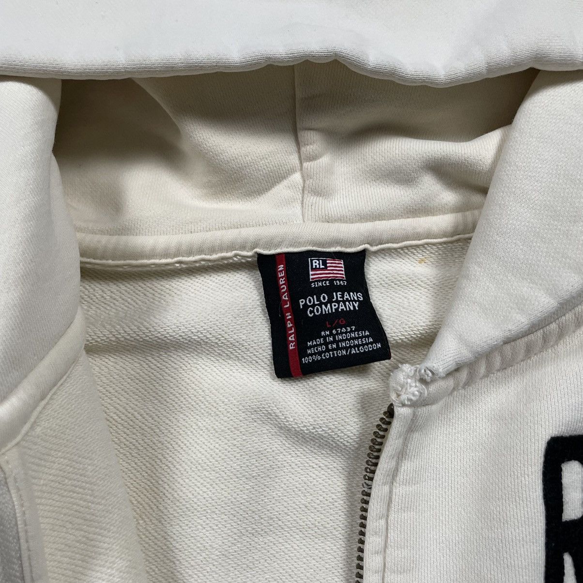 Polo Ralph Lauren × RRL Ralph Lauren × Vintage Vintage Y2K Polo Ralph Lauren Zip Up Hoodie Spellout Skater Size US L / EU 52-54 / 3 - 8 Thumbnail