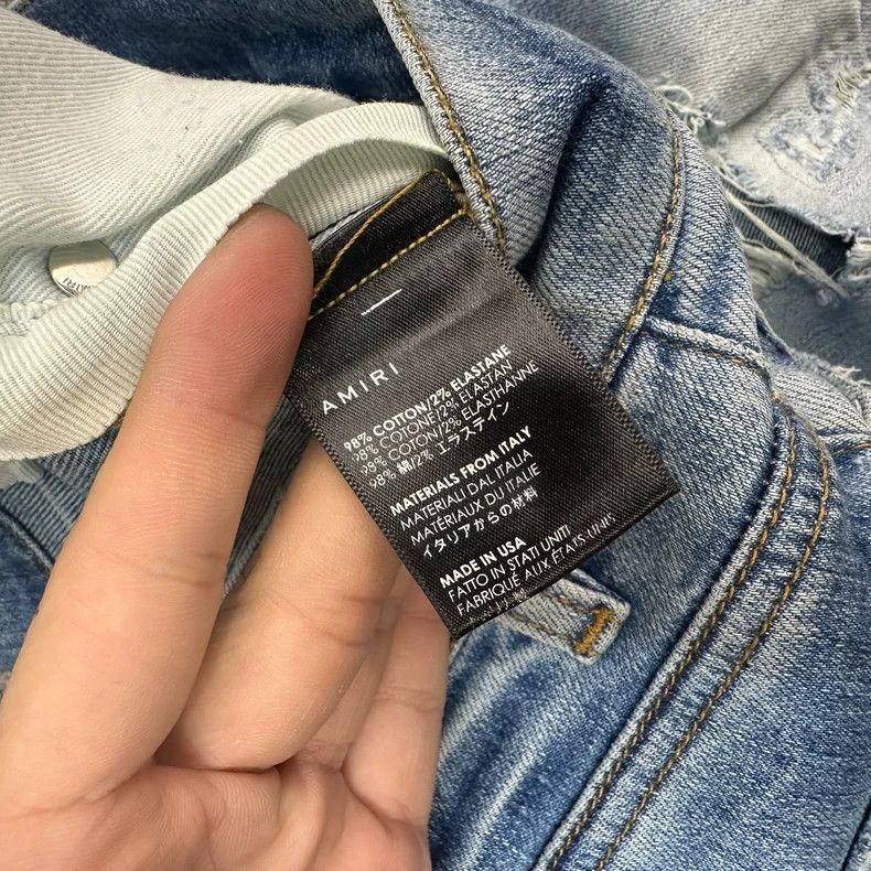 Amiri Amiri Blue Diamond Note Jeans Size US 30 / EU 46 - 8 Thumbnail