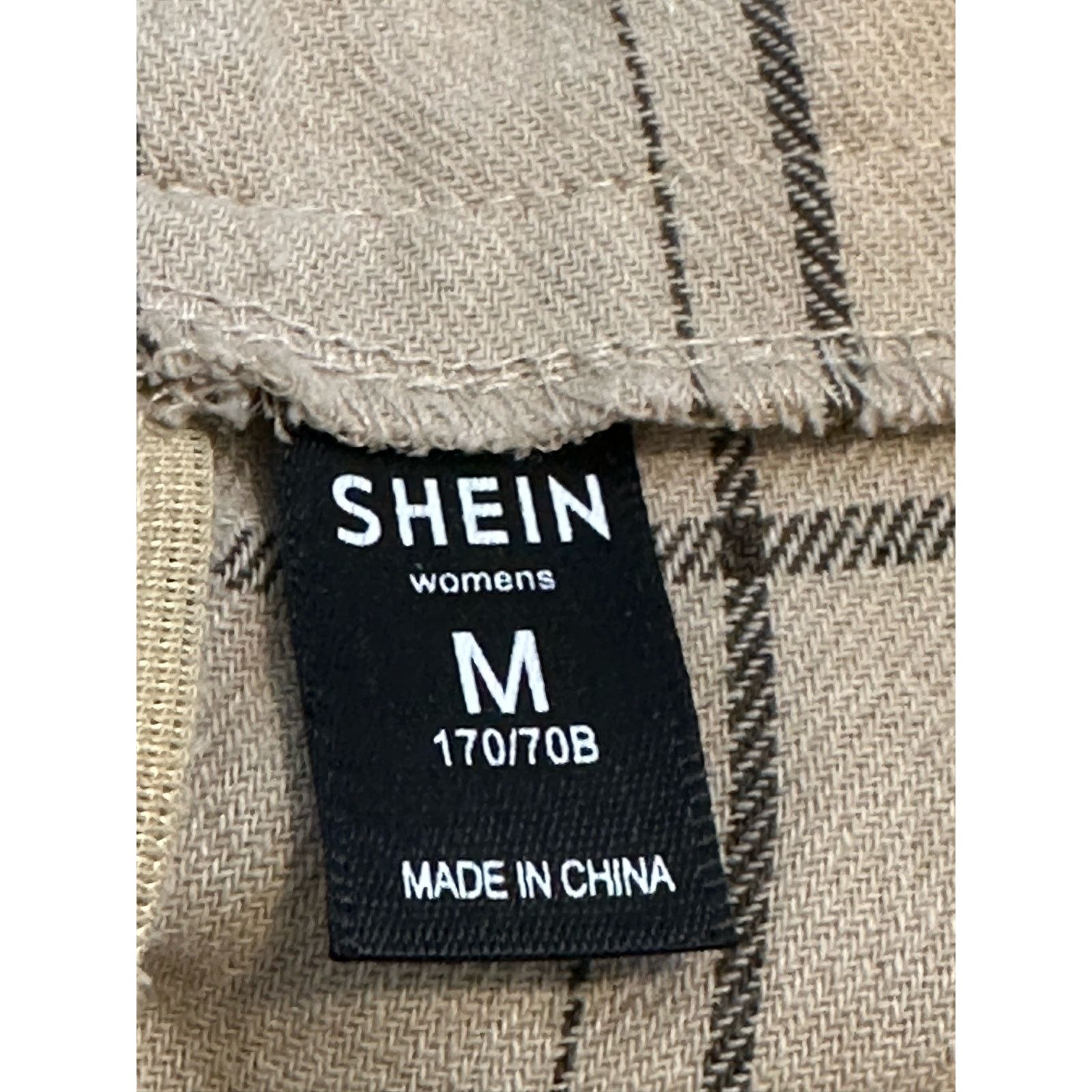 Shein Shein beige plaid paperbag lace up detail shorts size M Size 28" / US 6 / IT 42 - 3 Thumbnail