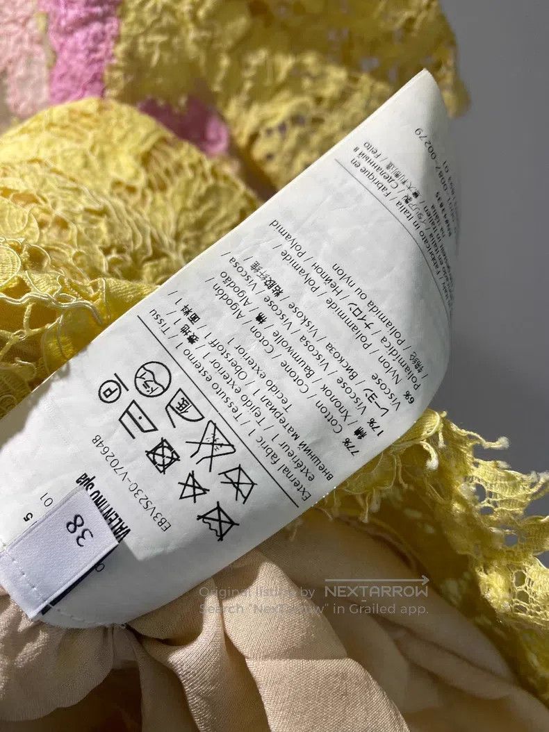 Other Valentino Yellow lace dress Size S / US 4 / IT 40 - 8 Thumbnail