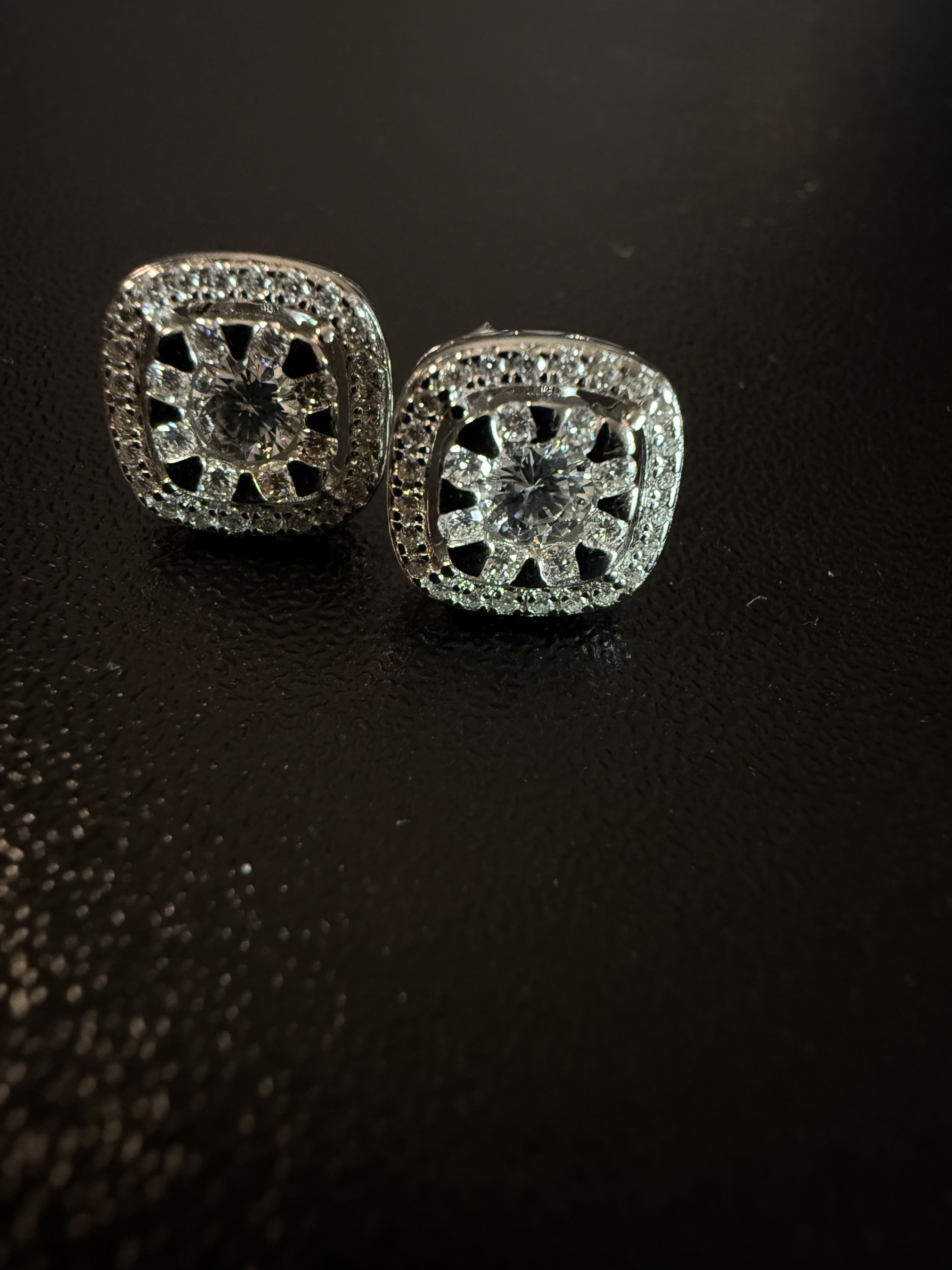 Other Crystal Polar Crown Moissanite 925 silver mens earrings Size ONE SIZE - 3 Thumbnail