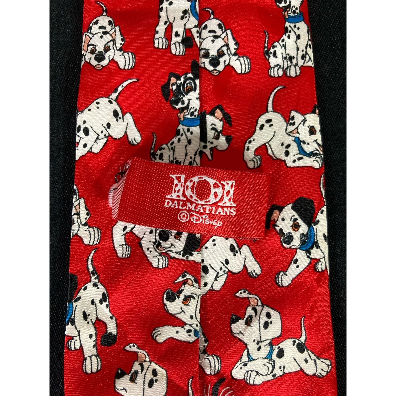 Disney Disney 101 Dalmatians Men's Necktie Red VTG 90s Characters Size ONE SIZE - 7 Thumbnail